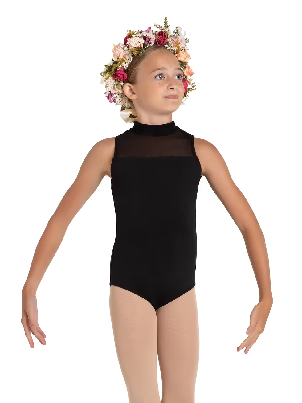 Hyacinth Leotard Black front view