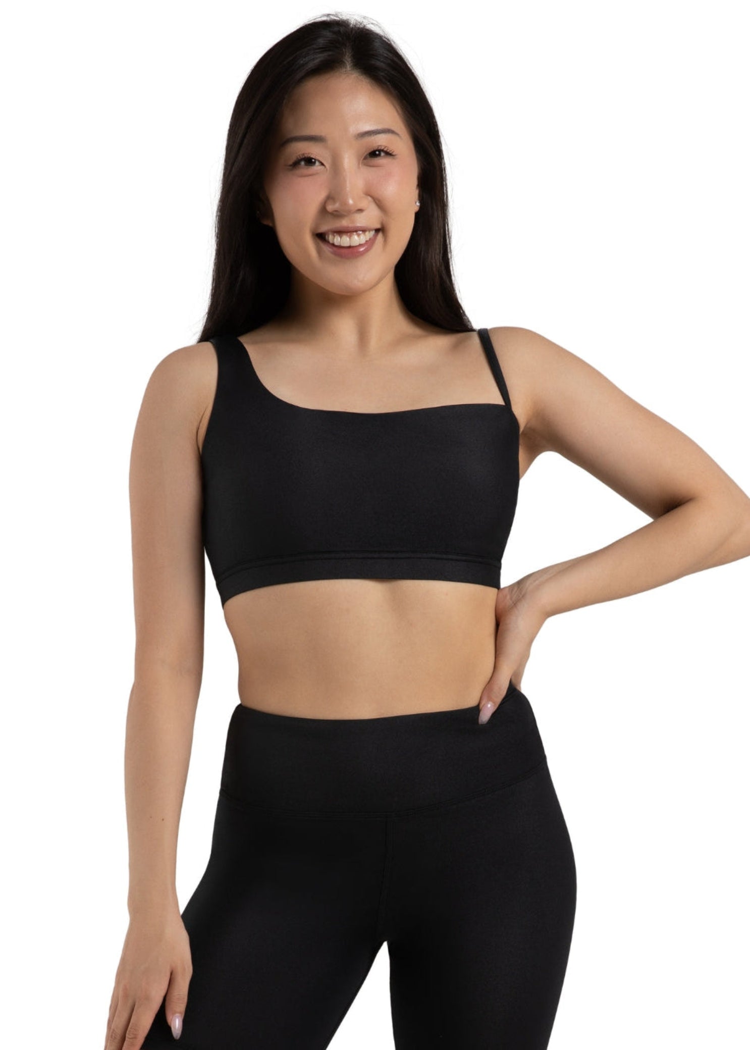 Niki Bra Top Black front view