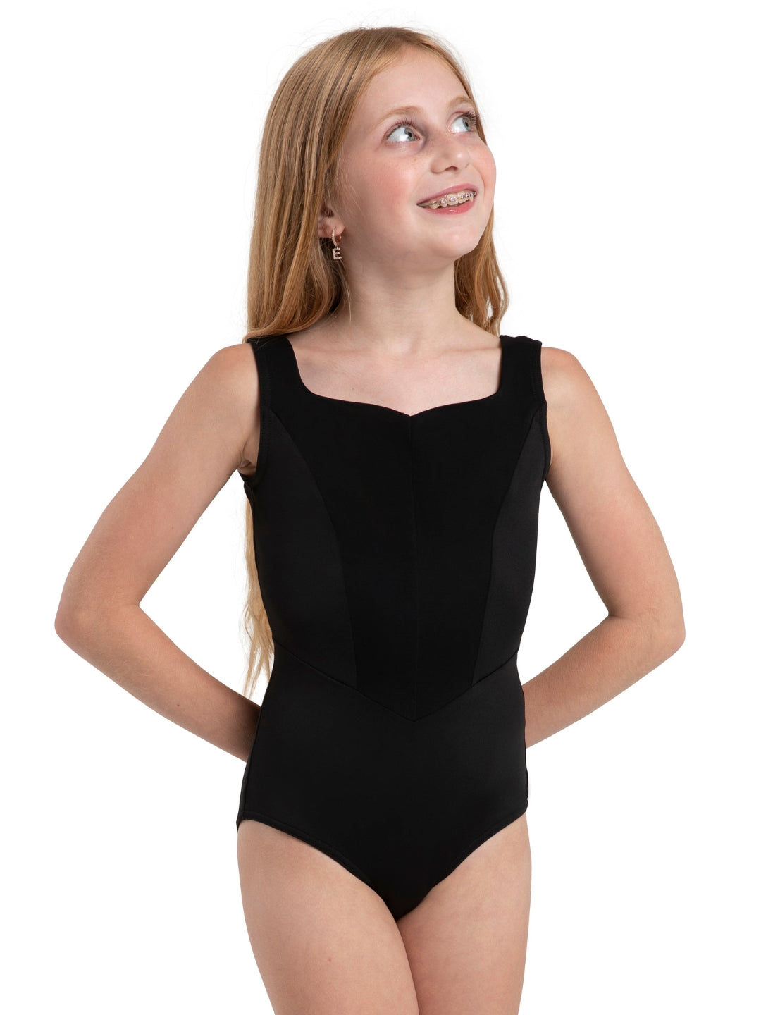 Sapphire Leotard Black front view