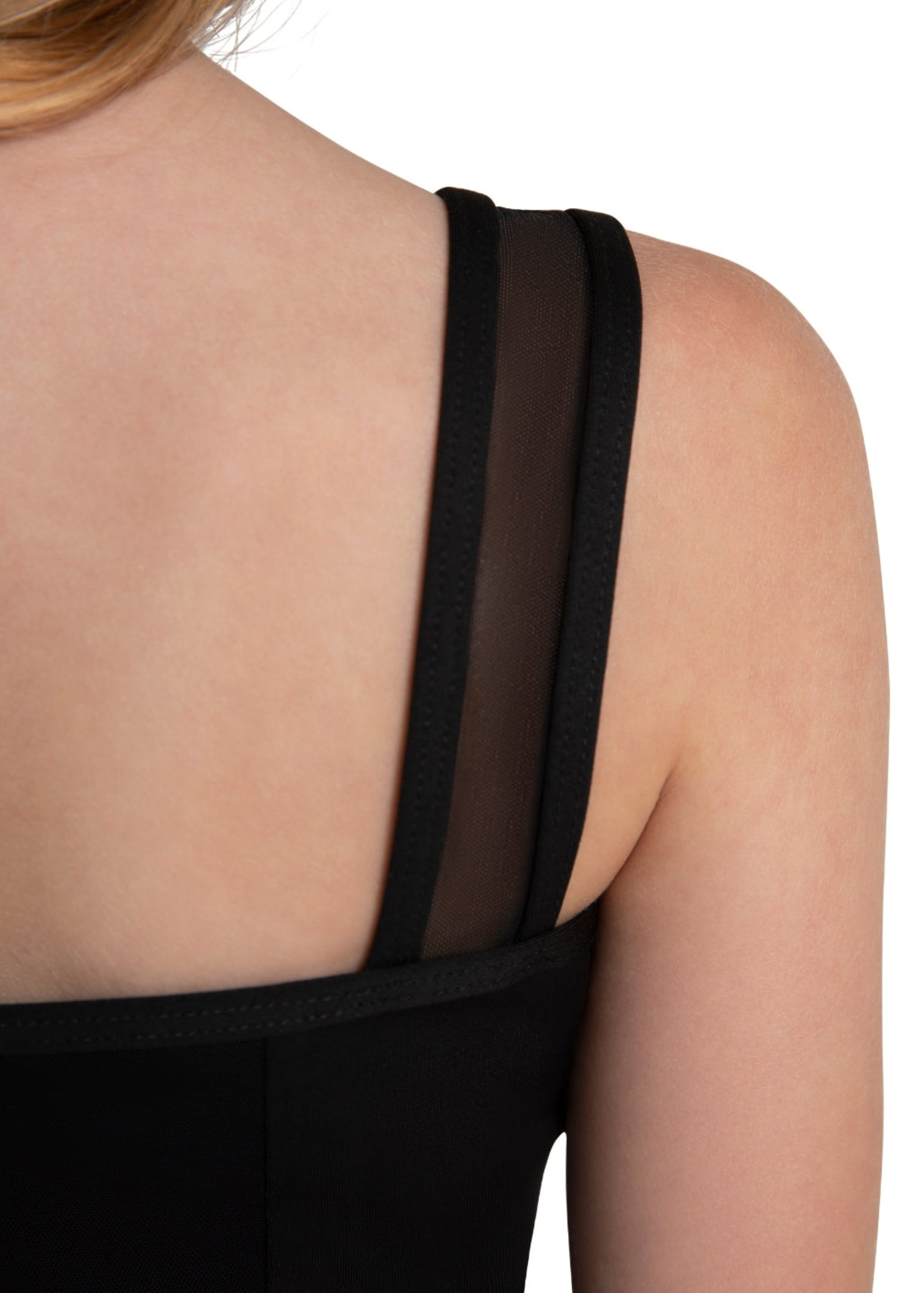 Lapis Leotard Black detail view