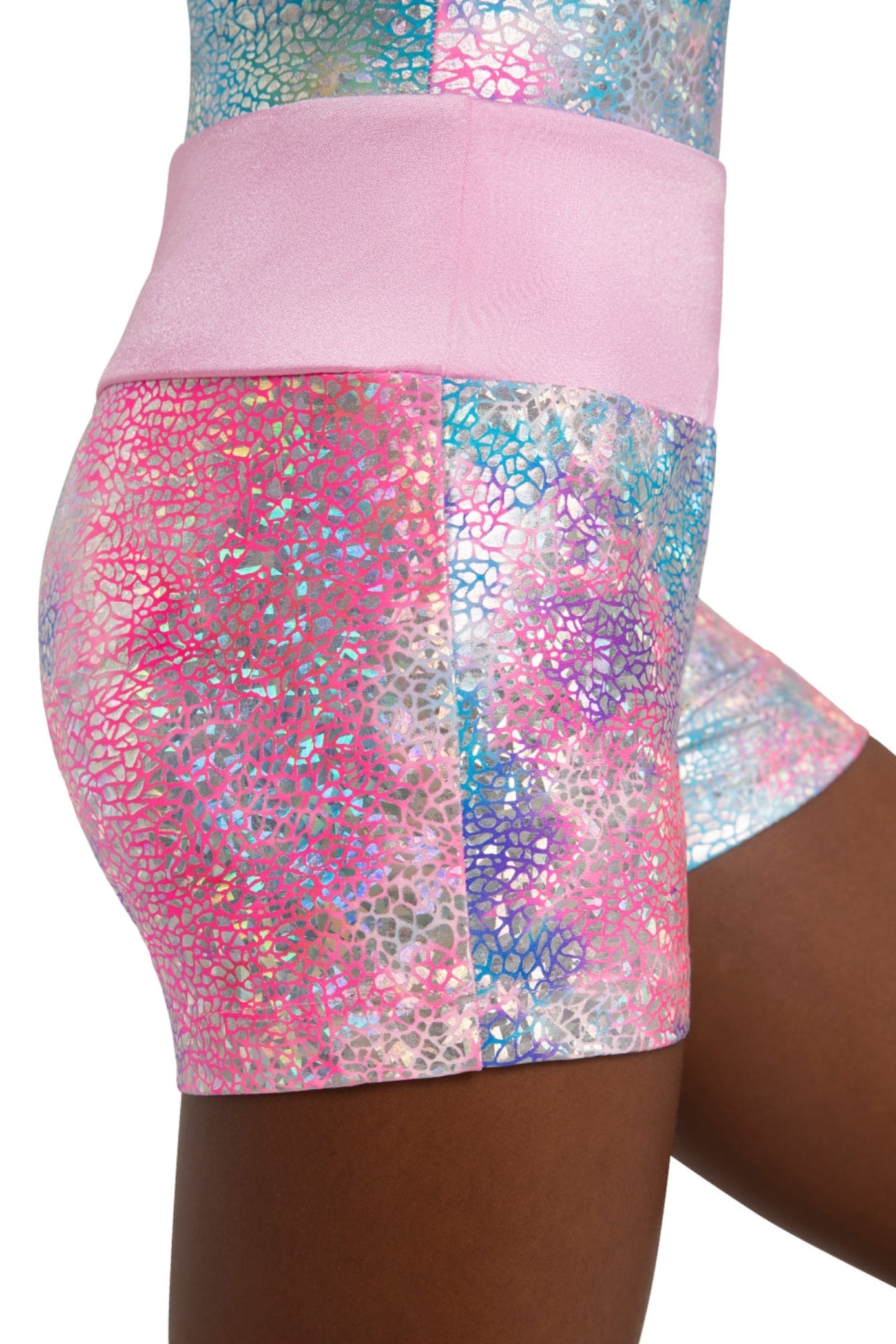 Shimmer Short Pink Unicorn Sparkle side view