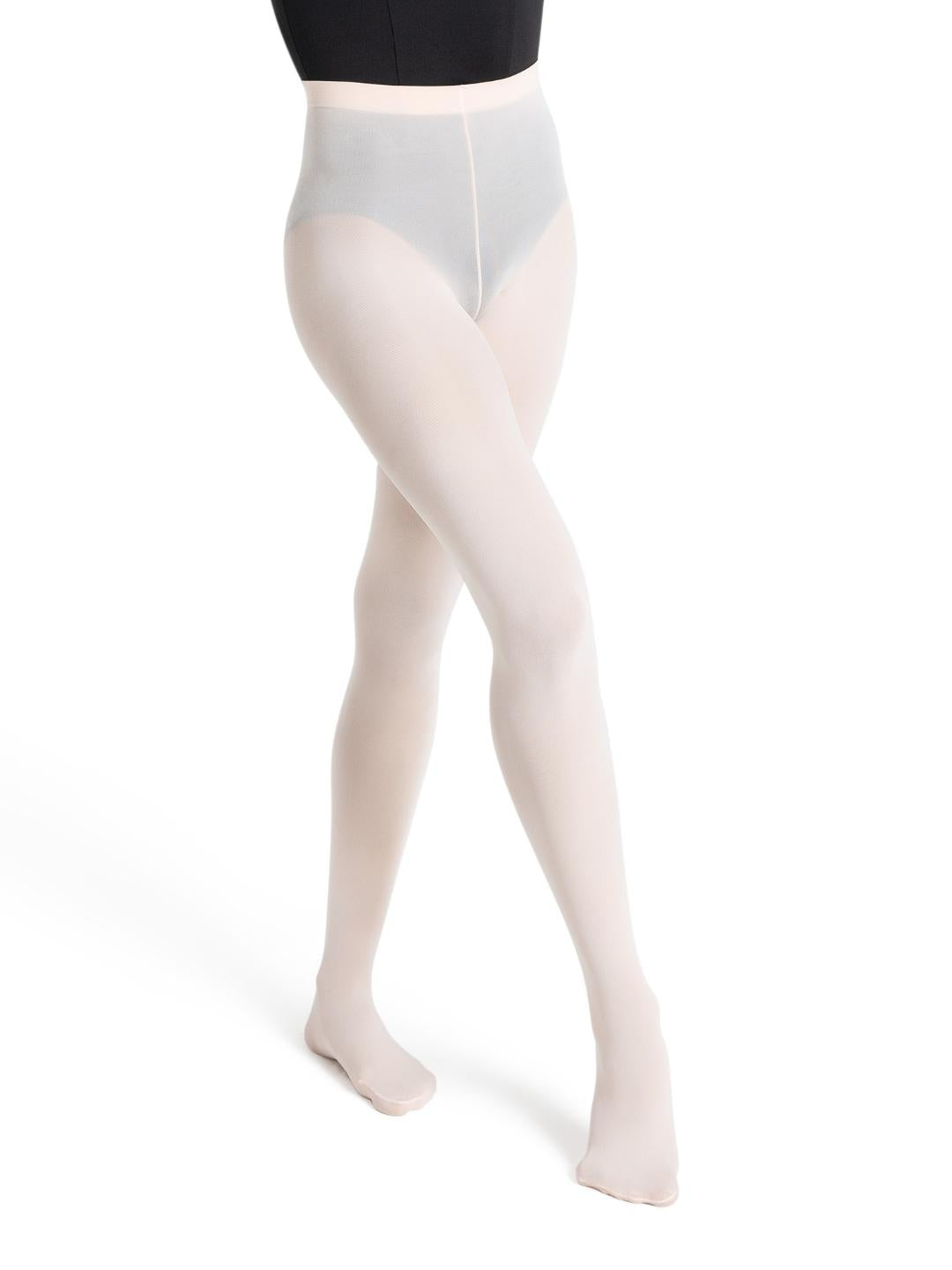 Back Seamed Transition Tight Ballet Pink front view