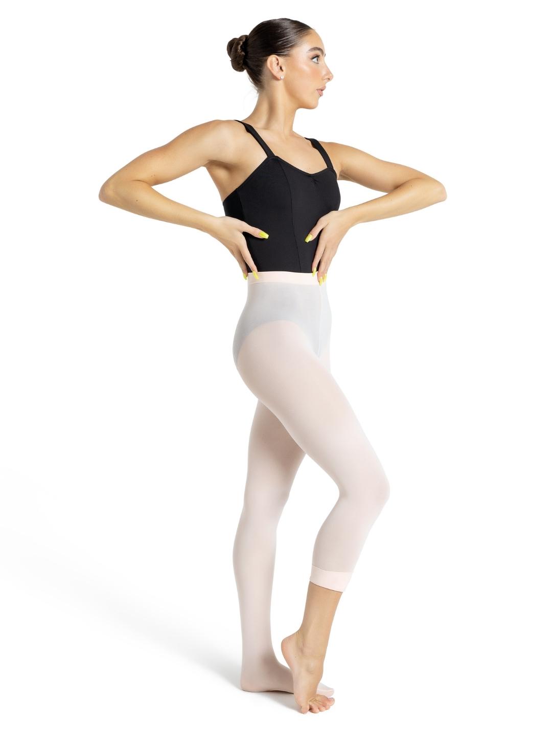 Back Seamed Transition Tight Ballet Pink side view