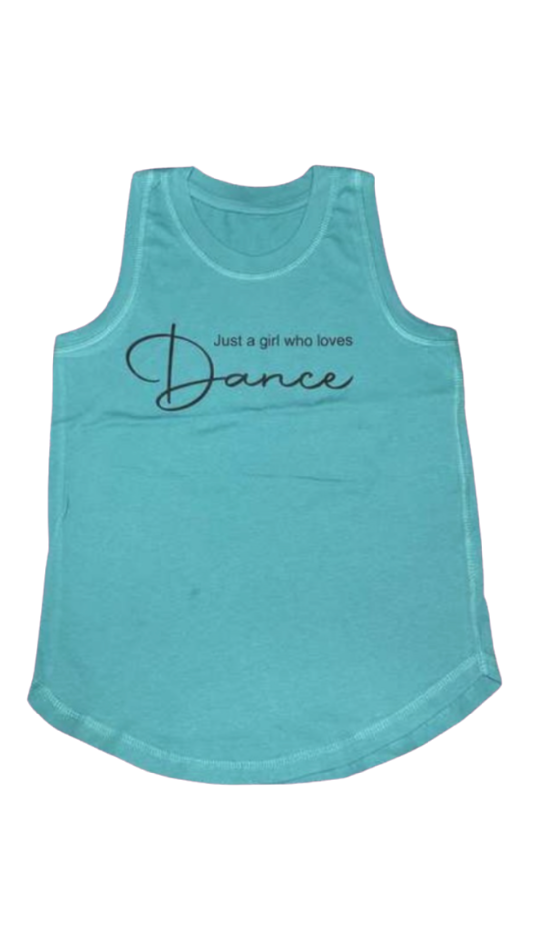 Just A Girl Tank Mint front view