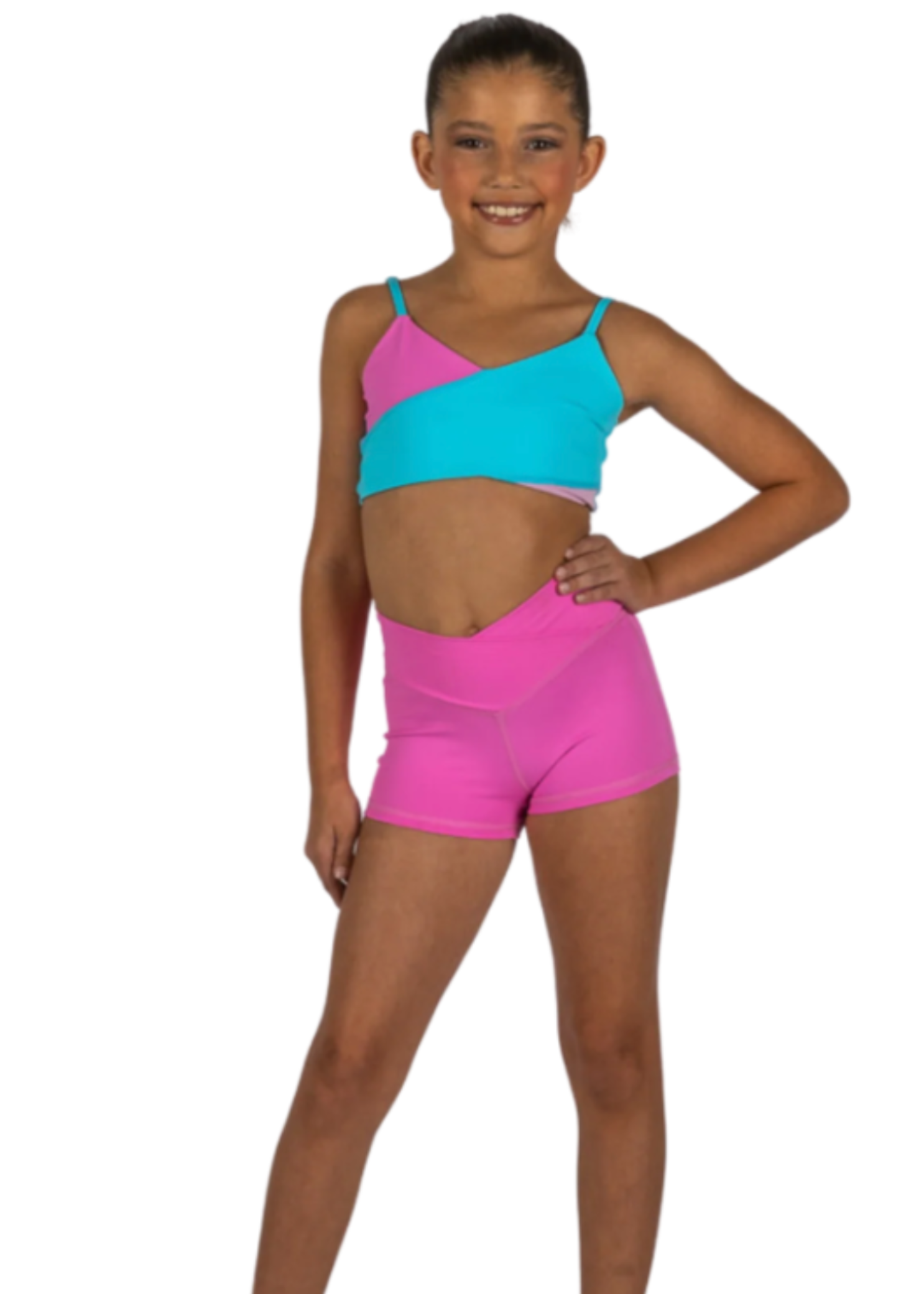 Slice & Dice Top cotton candy front view