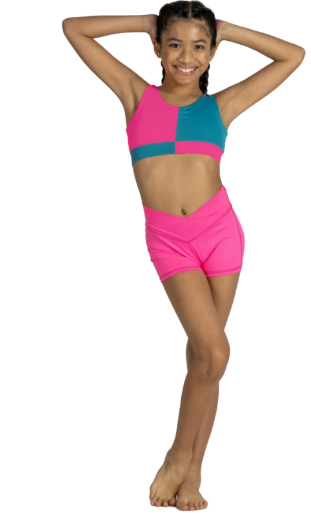 Block Party Top & Short Tropical Punch front view