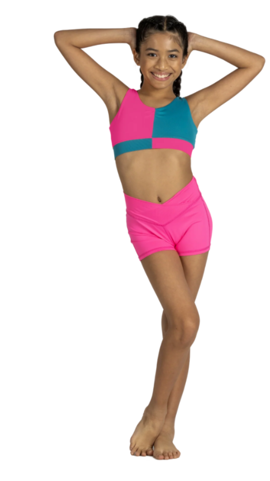 Block Party Top & Short Tropical Punch front view