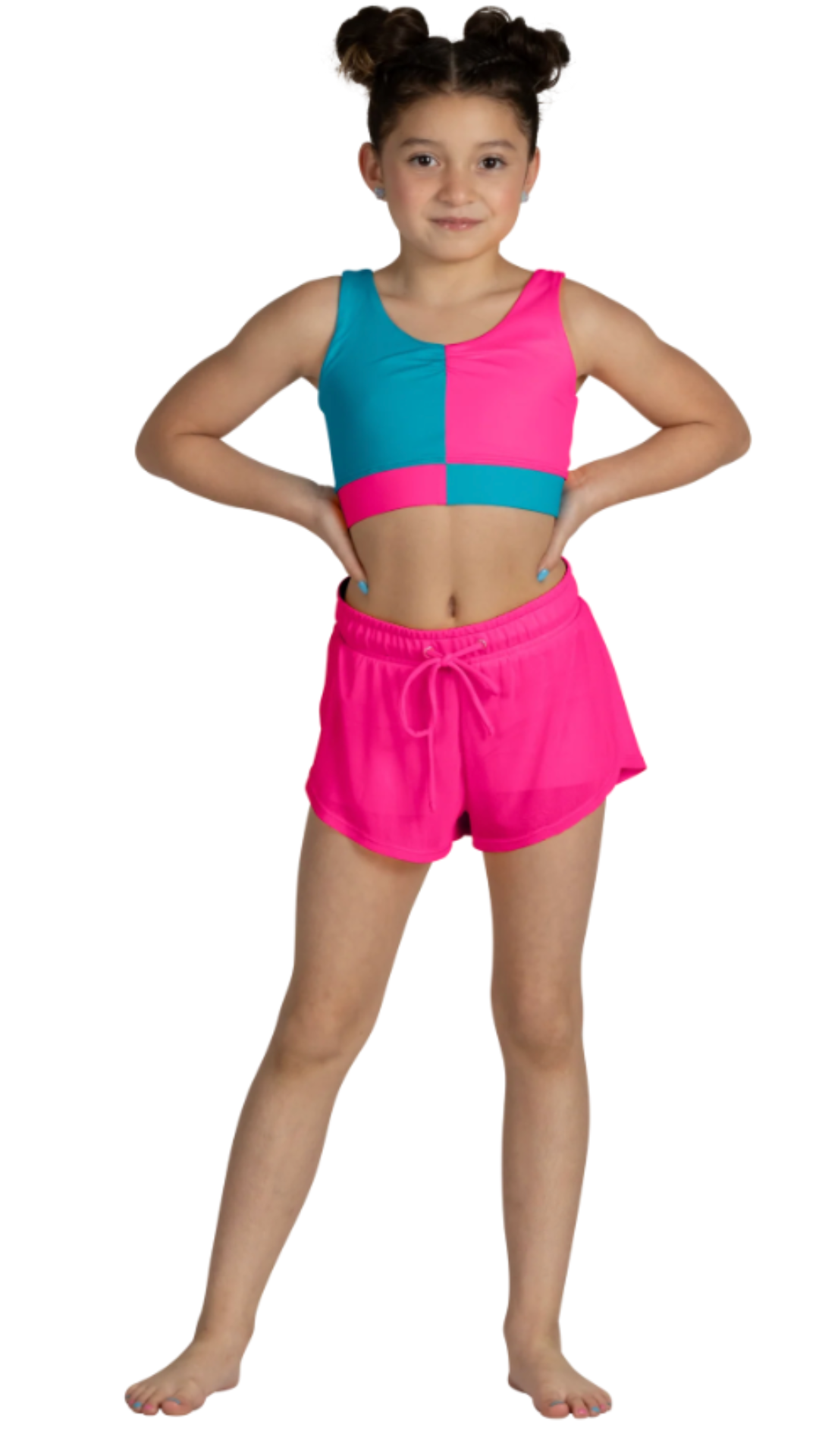 Breezy Flow Short Hot Pink front view