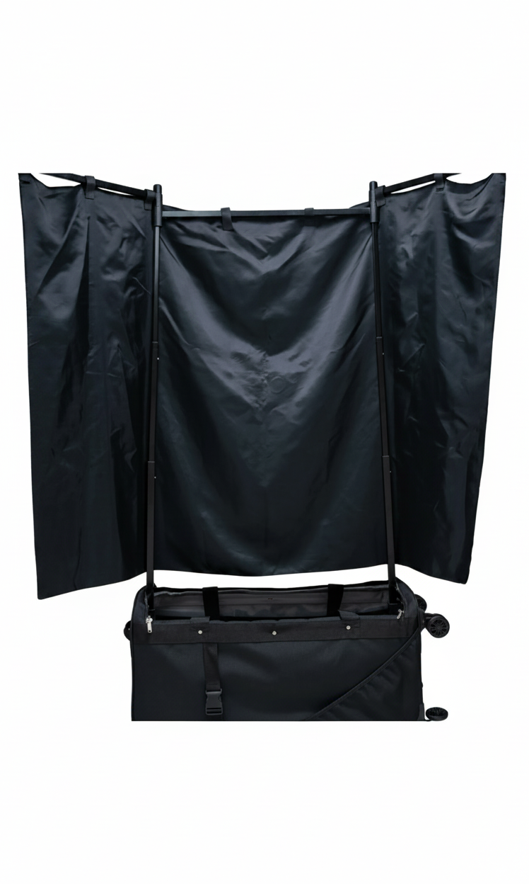 Built-in Privacy Curtain back view