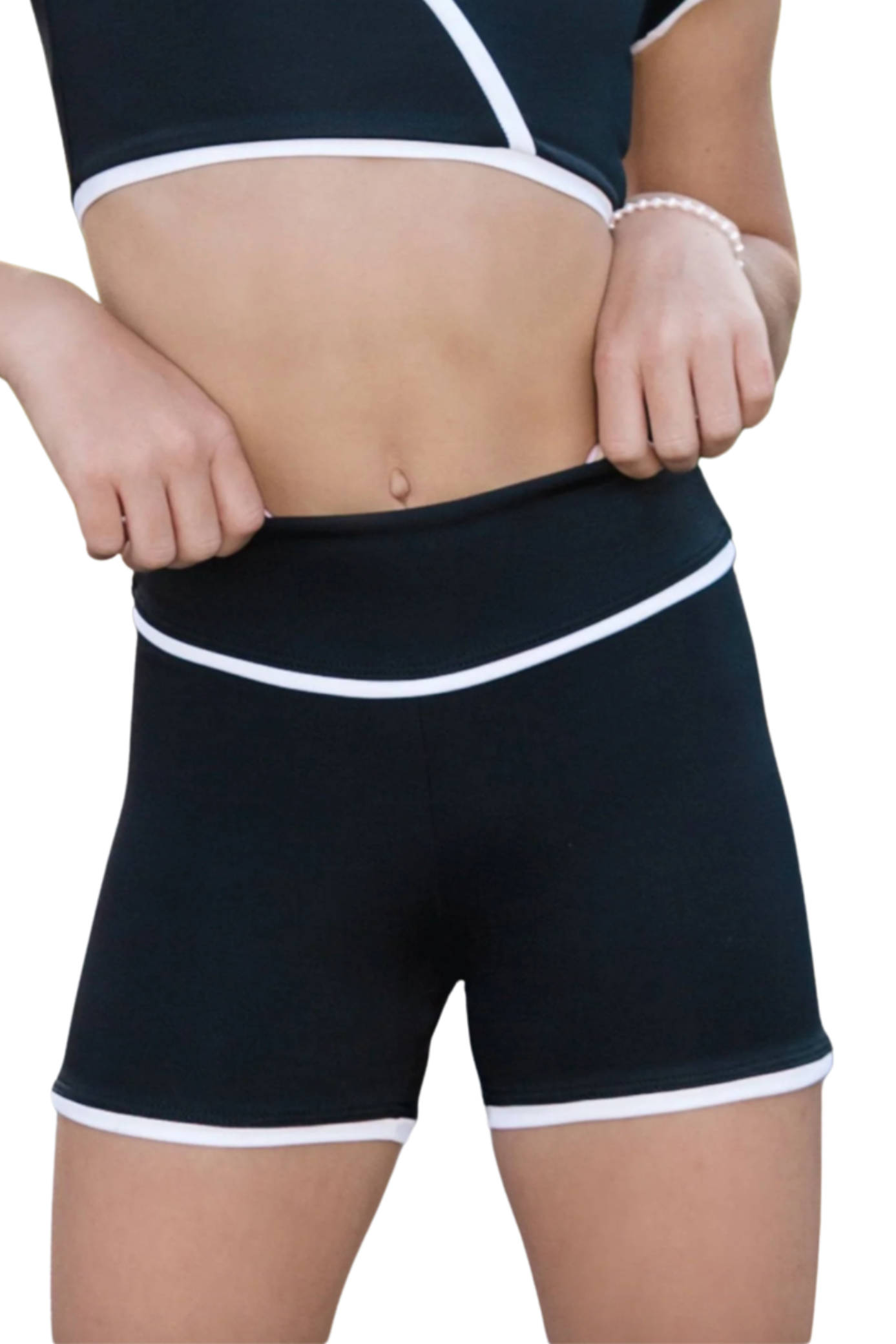 Horizon Shorties Black front view