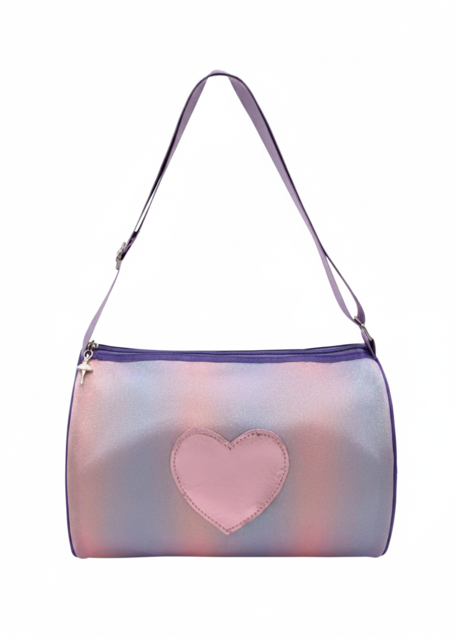 Sparkle Duffel Bag Lavender front view