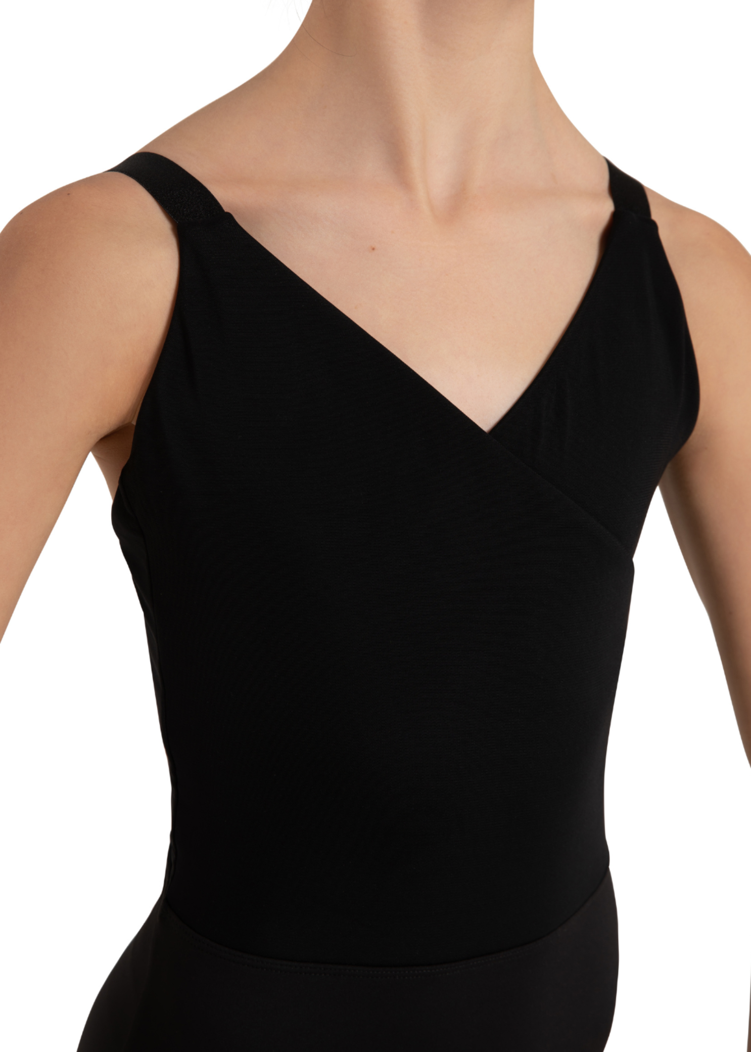 Bliss Cami Leotard Black front view