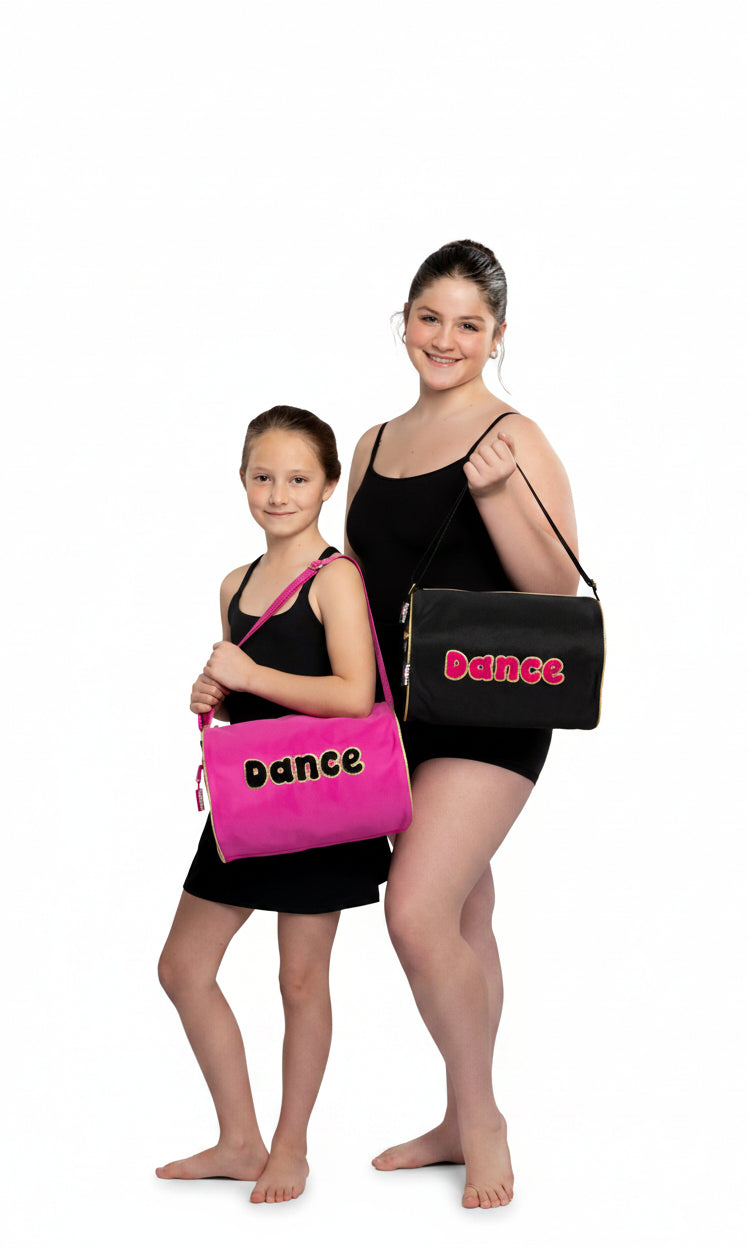 Bubbles Duffel Pink and Black lifestyle view