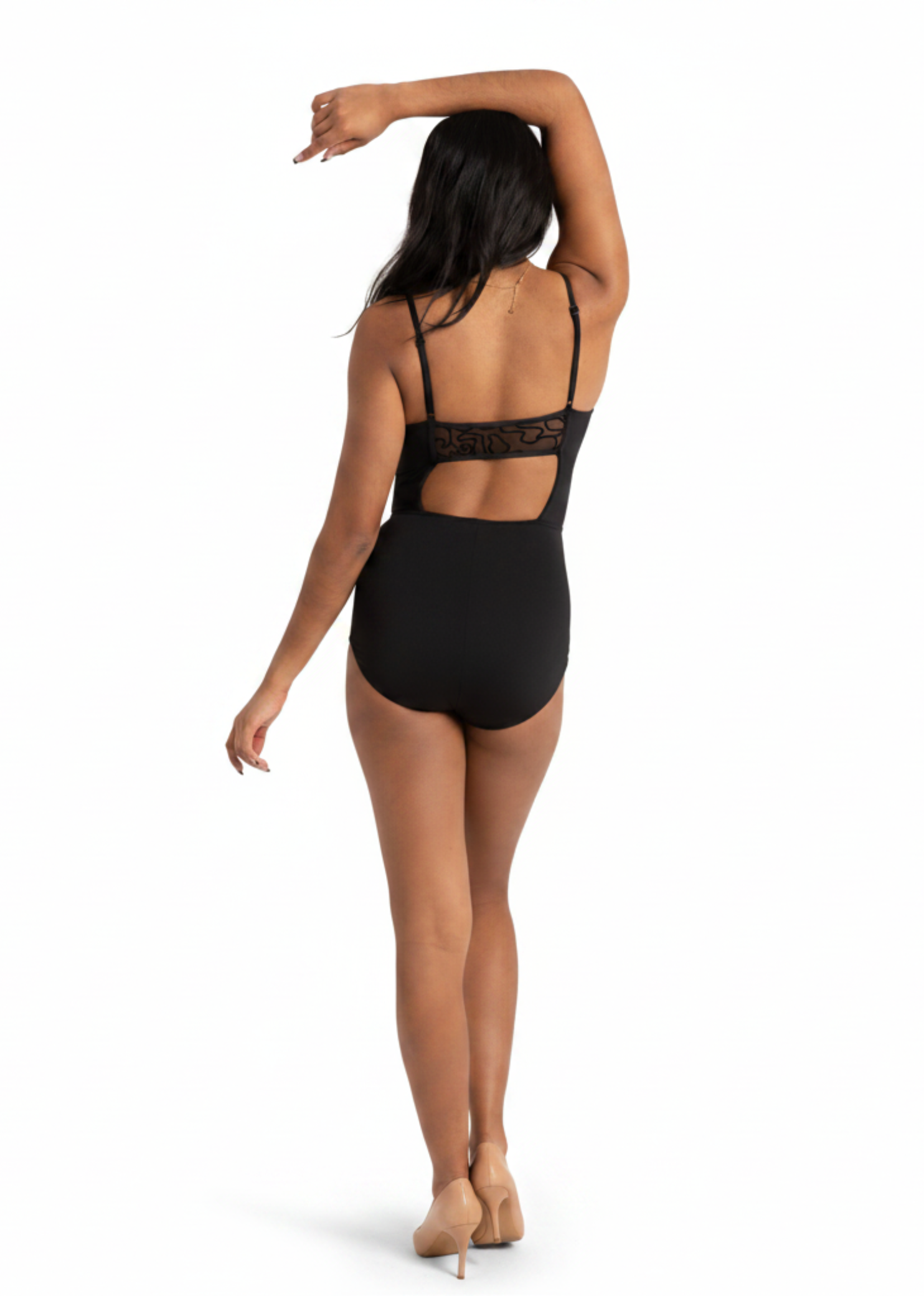 Amore Camisole Leotard Black back view