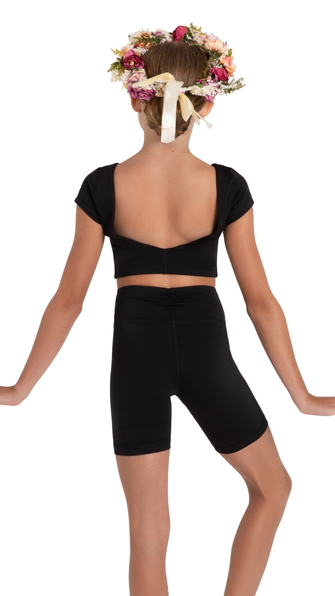 Buttercup Bike Short Black back view