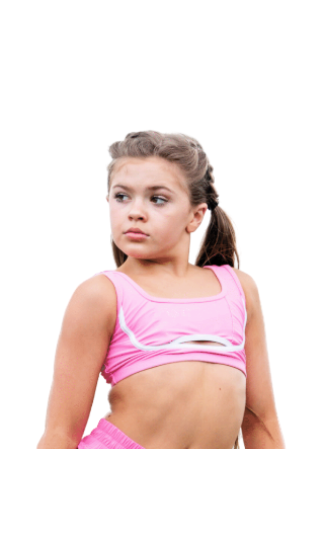 Advantage Top Sachet Pink/White front view