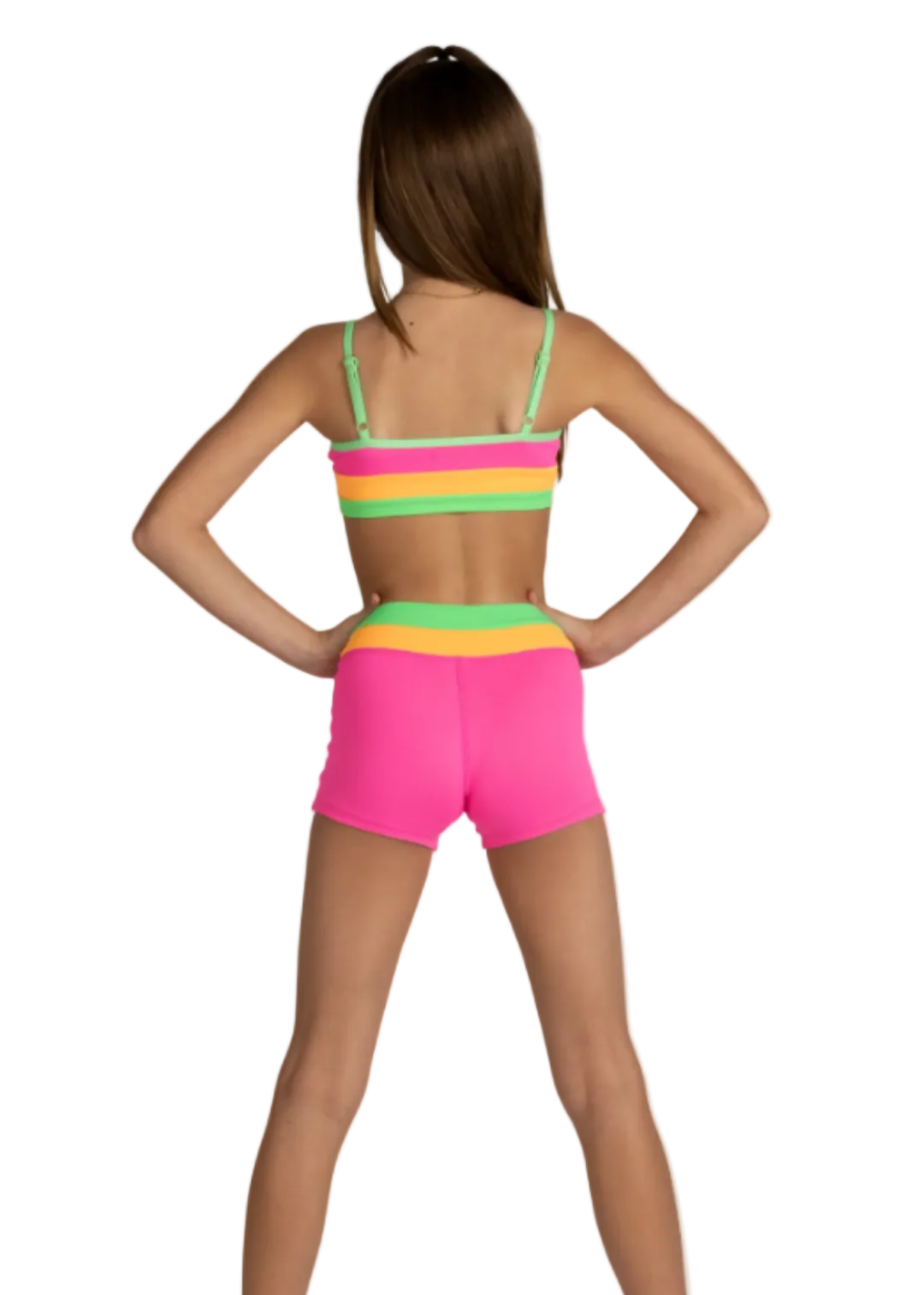 Triple Threat Top Neon Dream back view