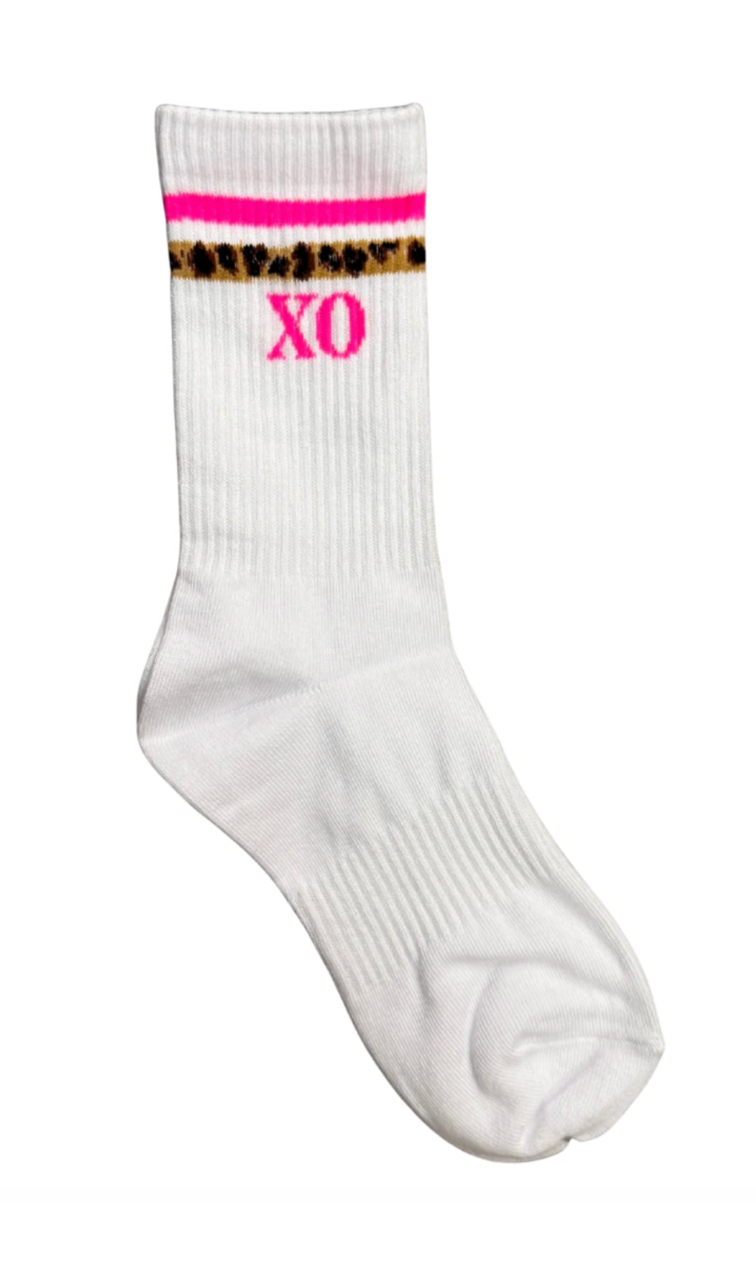 XO Sock White side view