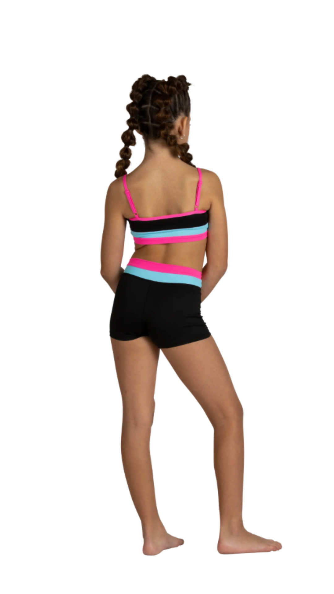 Triple Threat Top & Short Midnight Glam back view