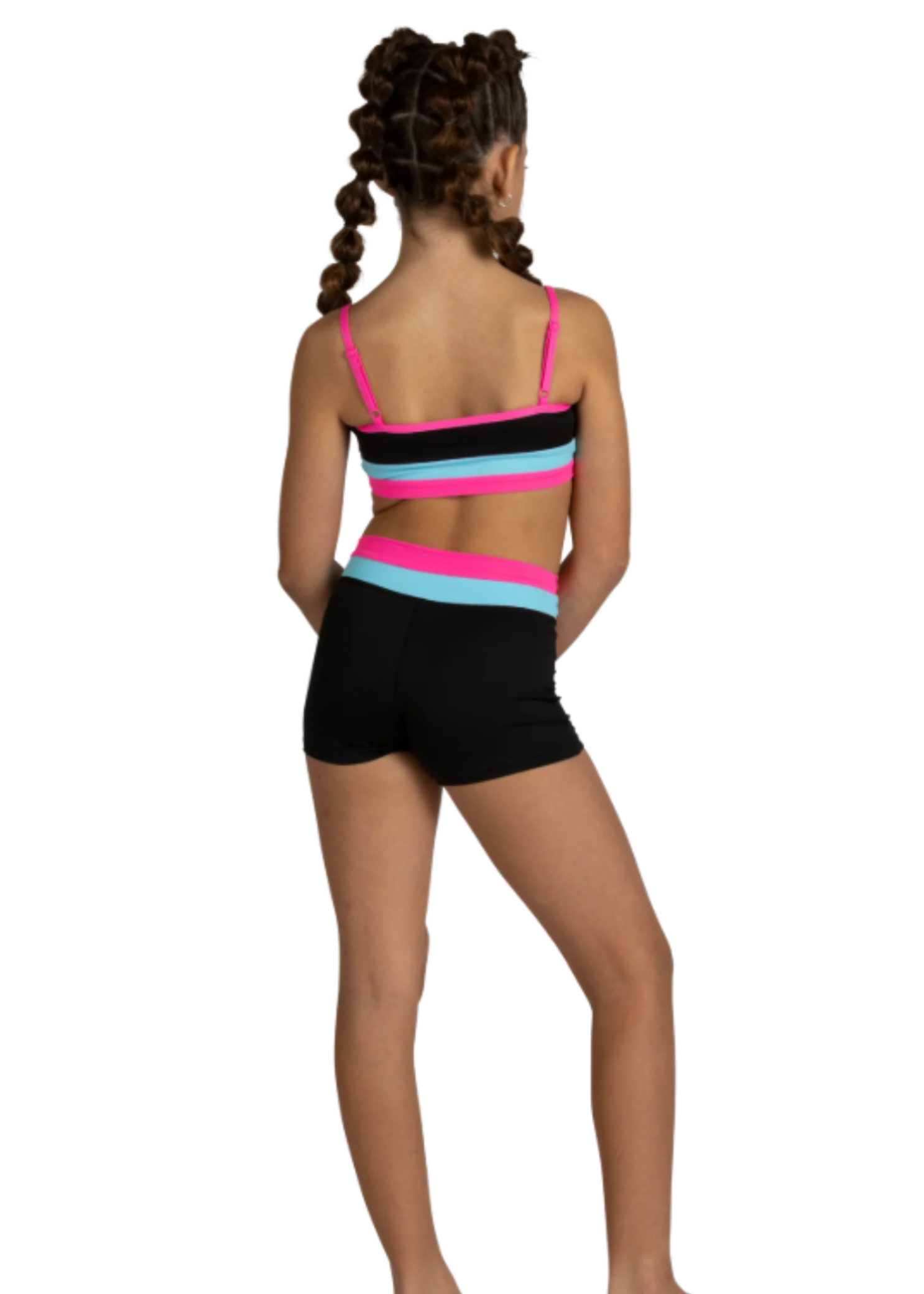 Triple Threat Top & Short Midnight Glam back view