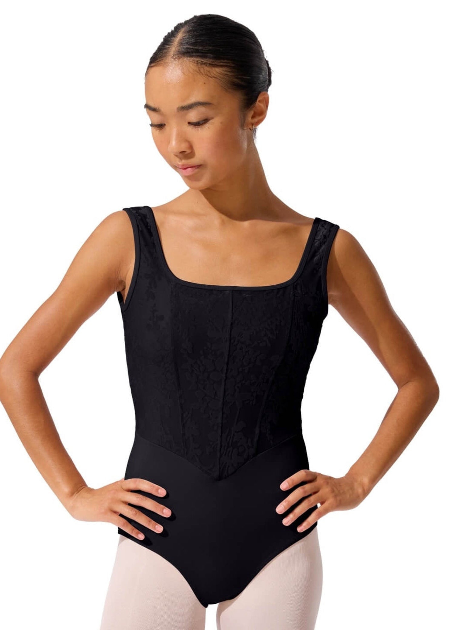Cristobal Leotard Black front view
