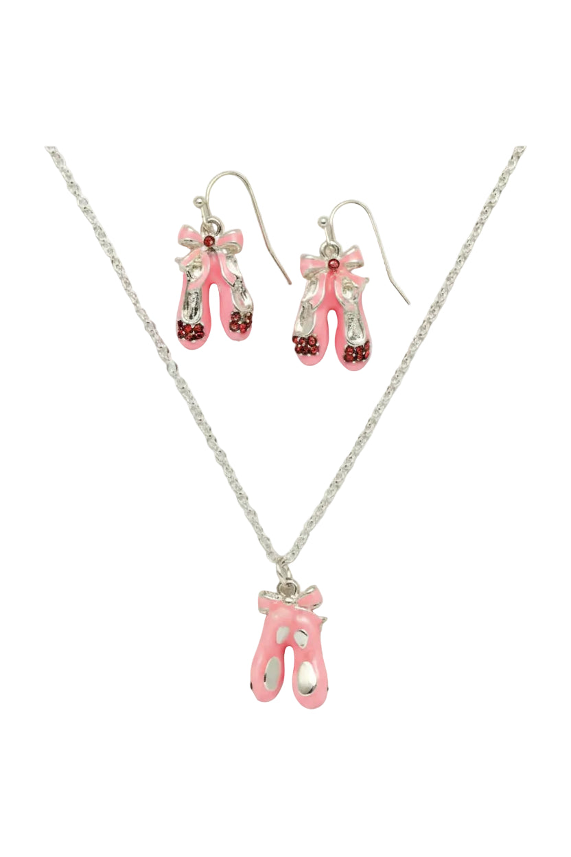 Shoe Necklace and Earrings Set