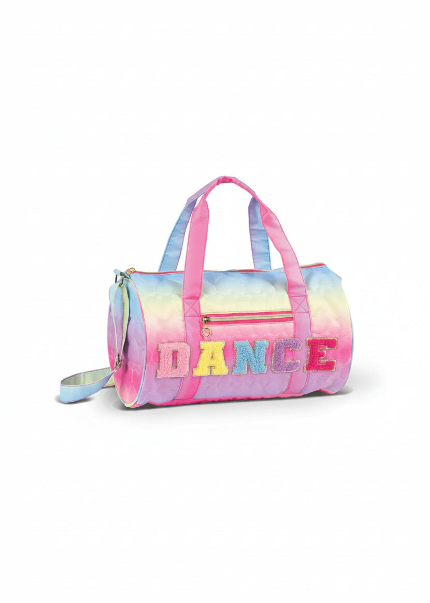 Rainbow Hearts Duffel Multicolor front view