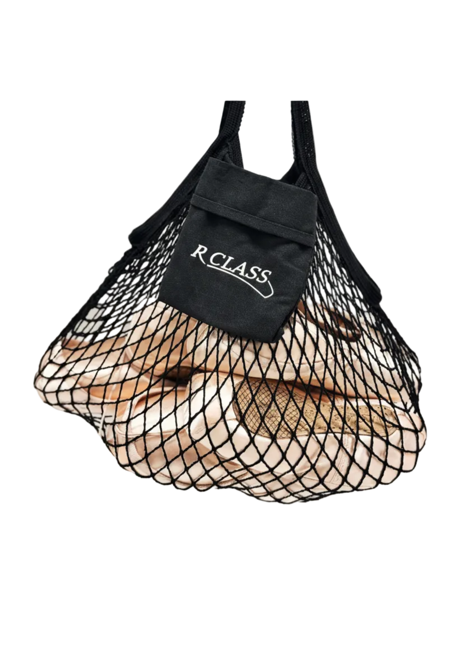 Black Mesh Pointe Shoe Bag