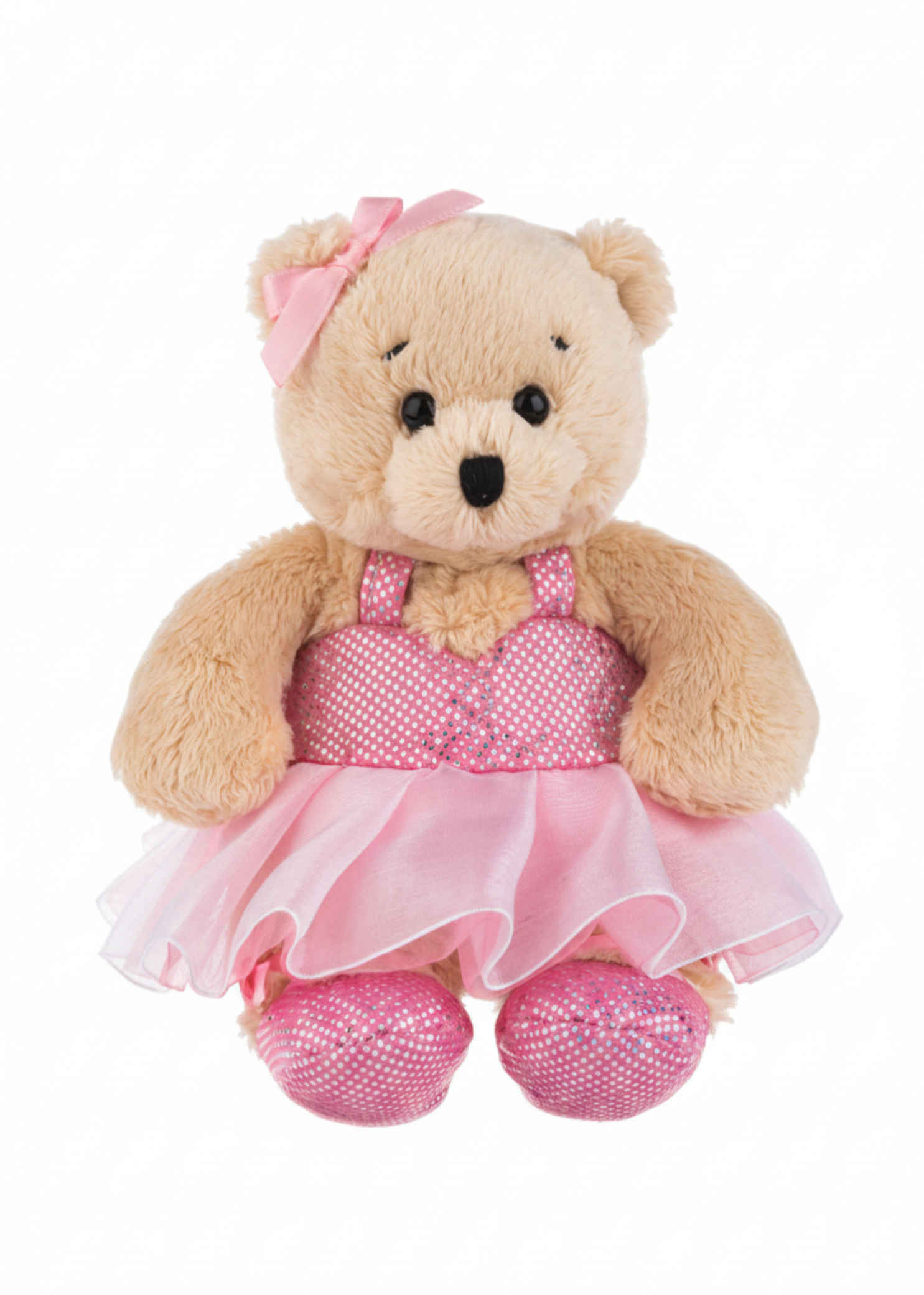 6" Wee Bears Pink front view