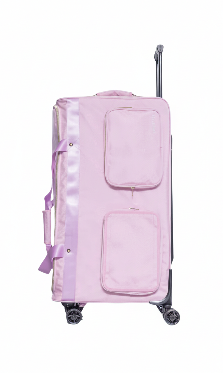 Medium Duffel with Built In Rack Pink side view