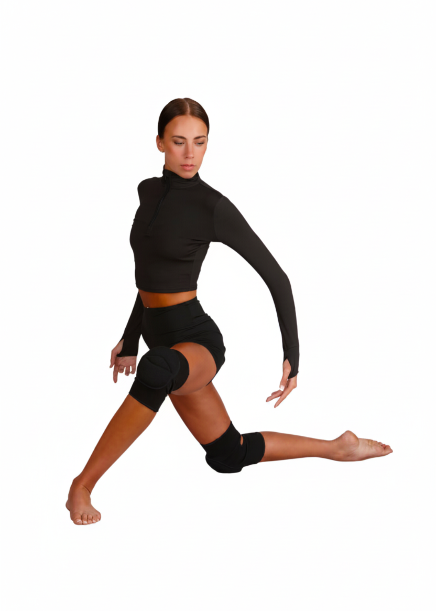 Knee Pads – SHDKNP black color variant in-use