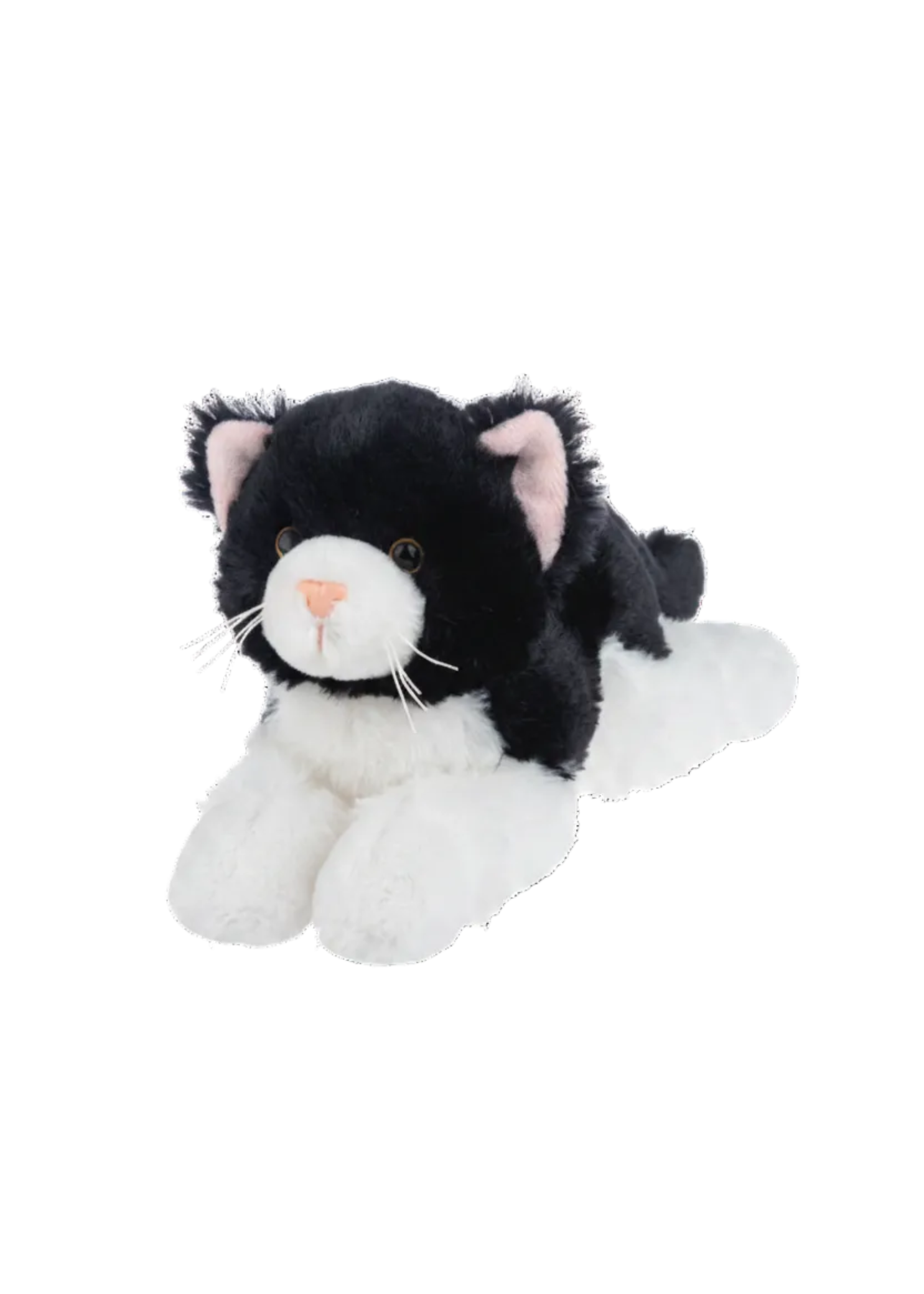 8" Nuzzles Cat Black front view