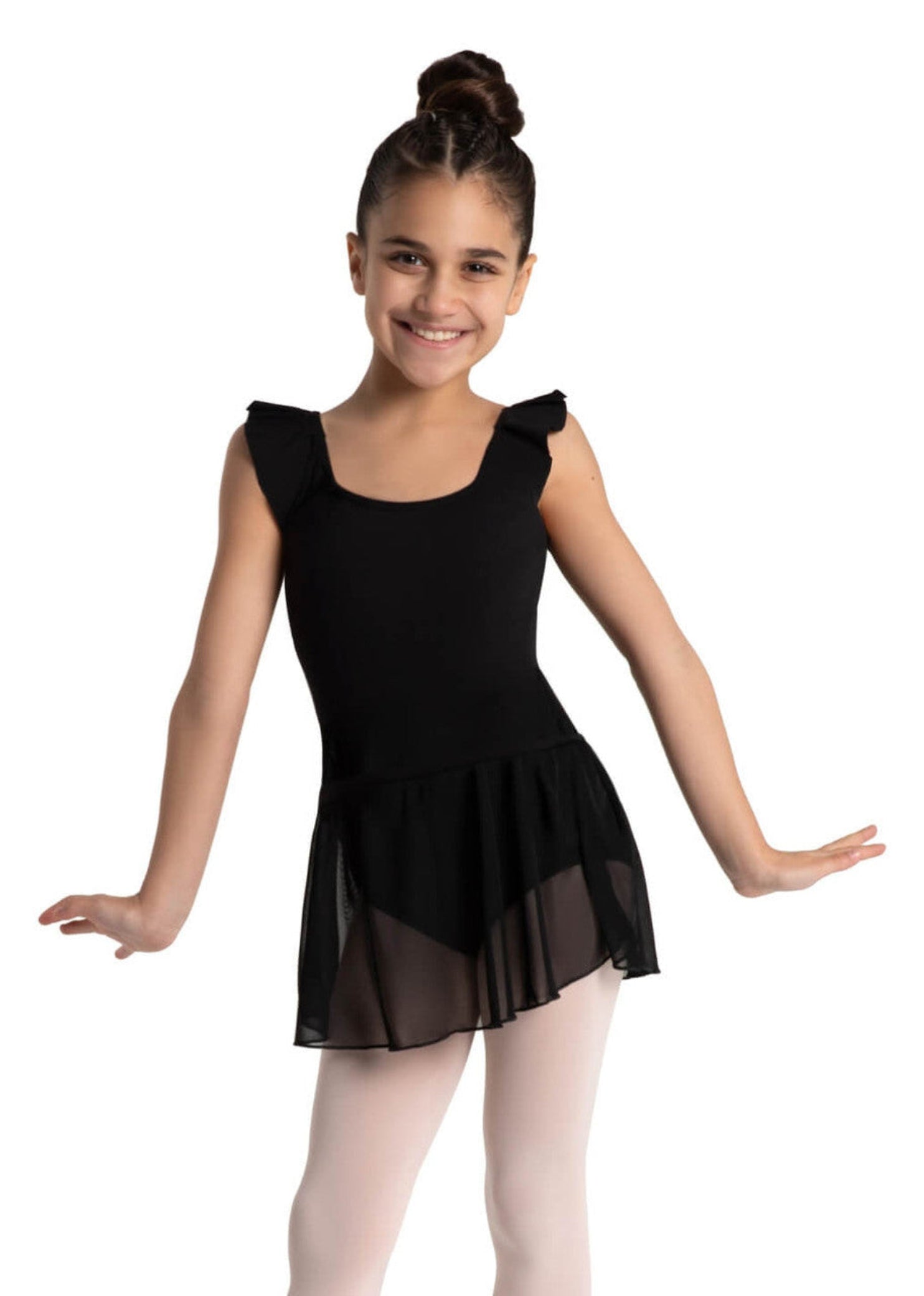 Aurora Dress Black front view