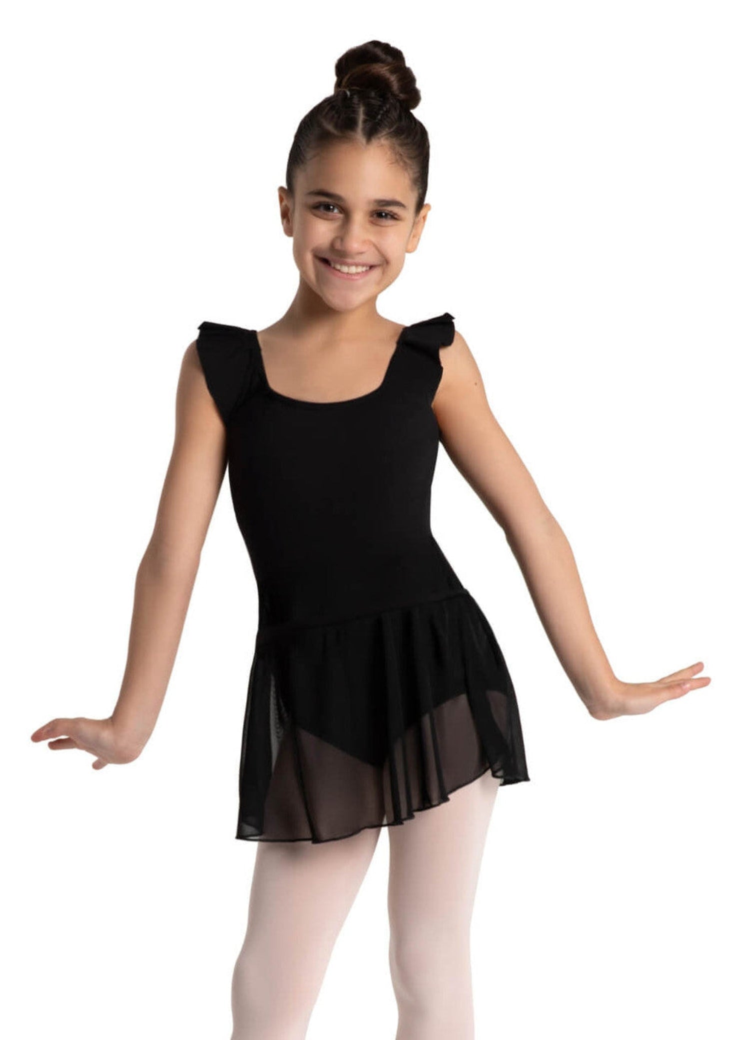 Aurora Dress Black front view