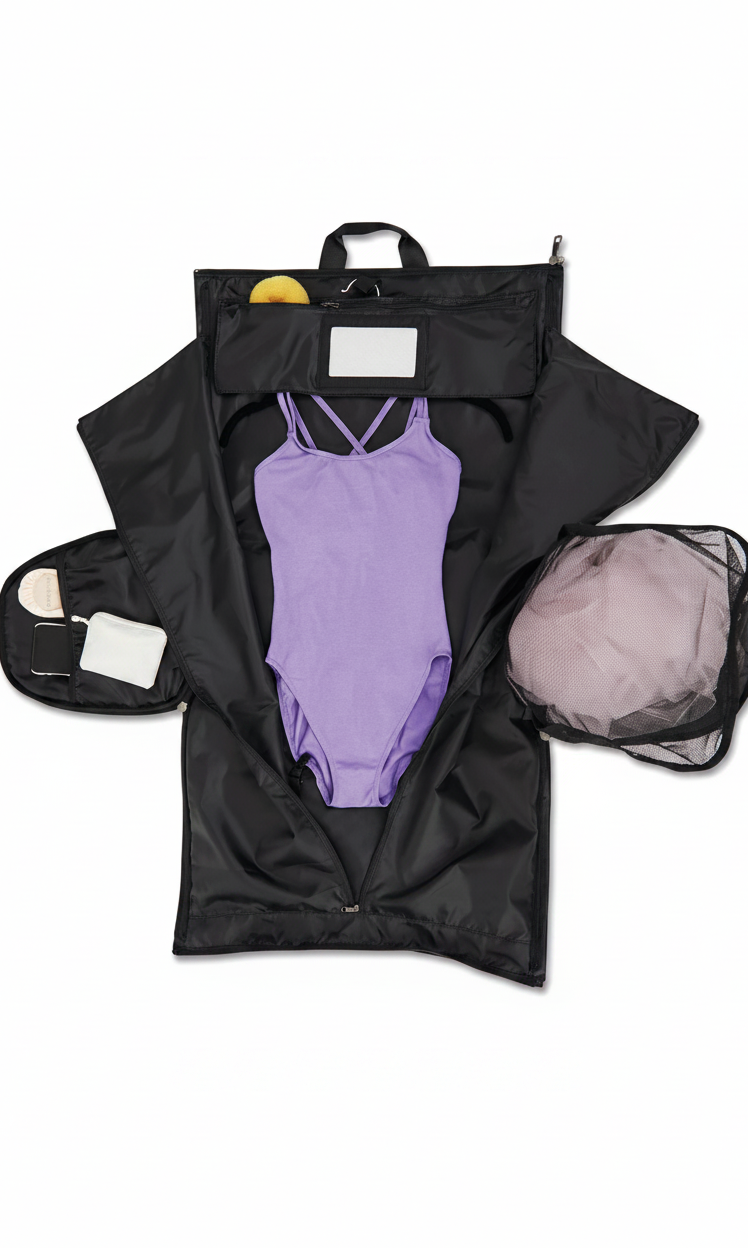 Dance Garment Duffel detail view