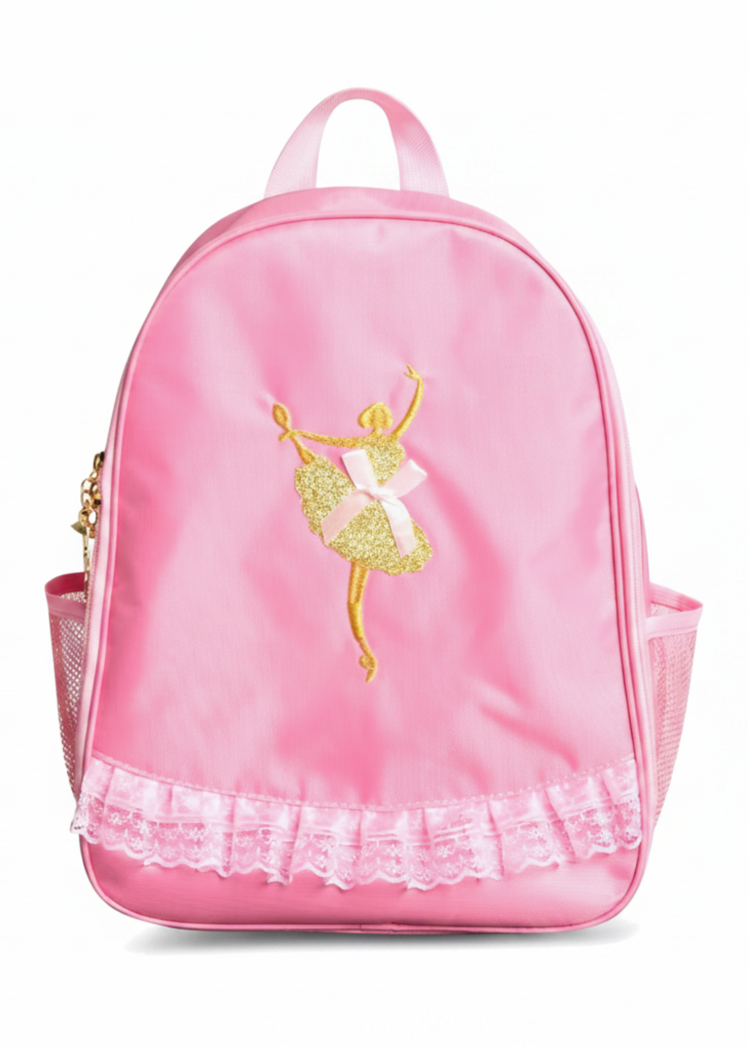 Ballet Bow Backpack pink front view