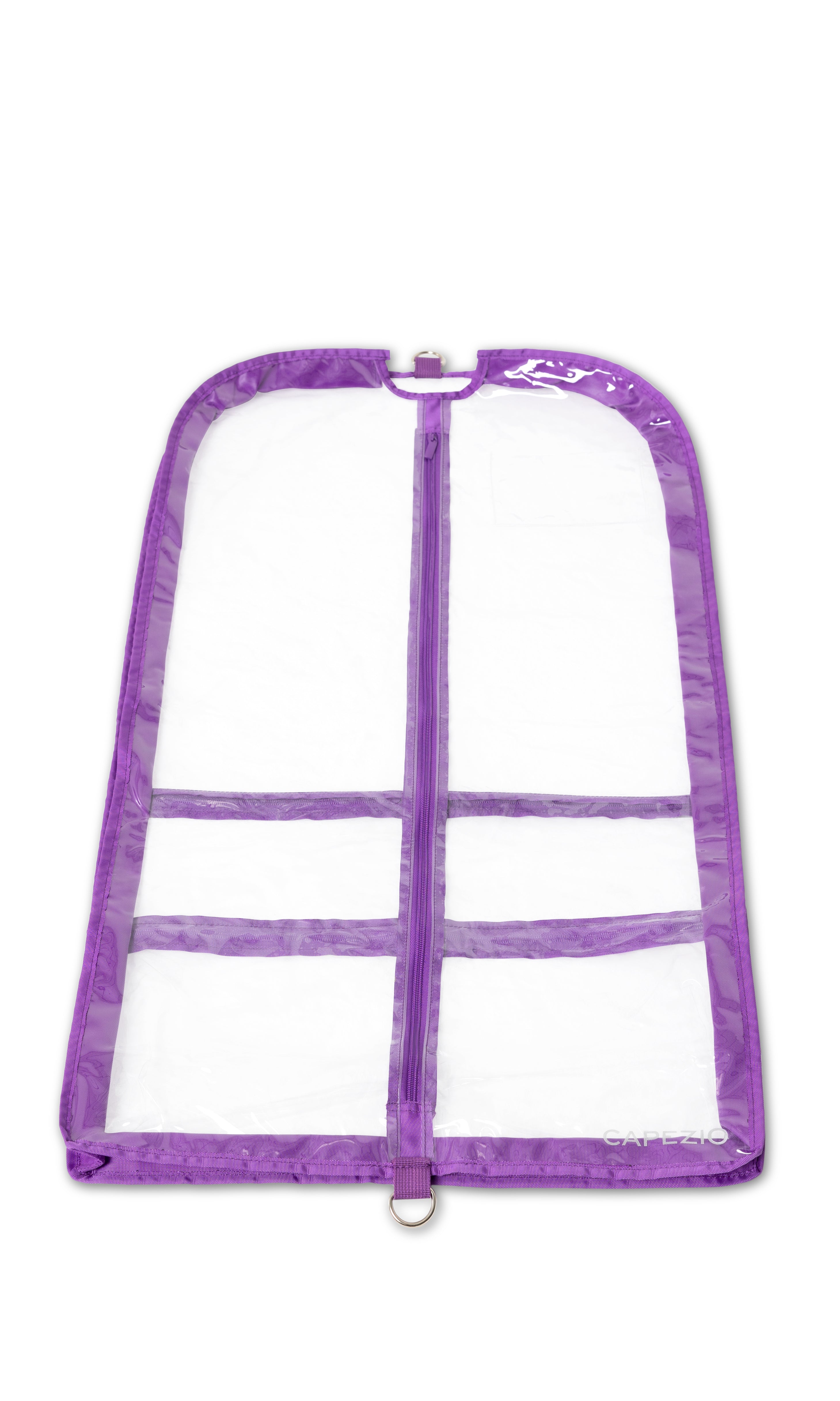 Clear Garment Bag - B305 purple