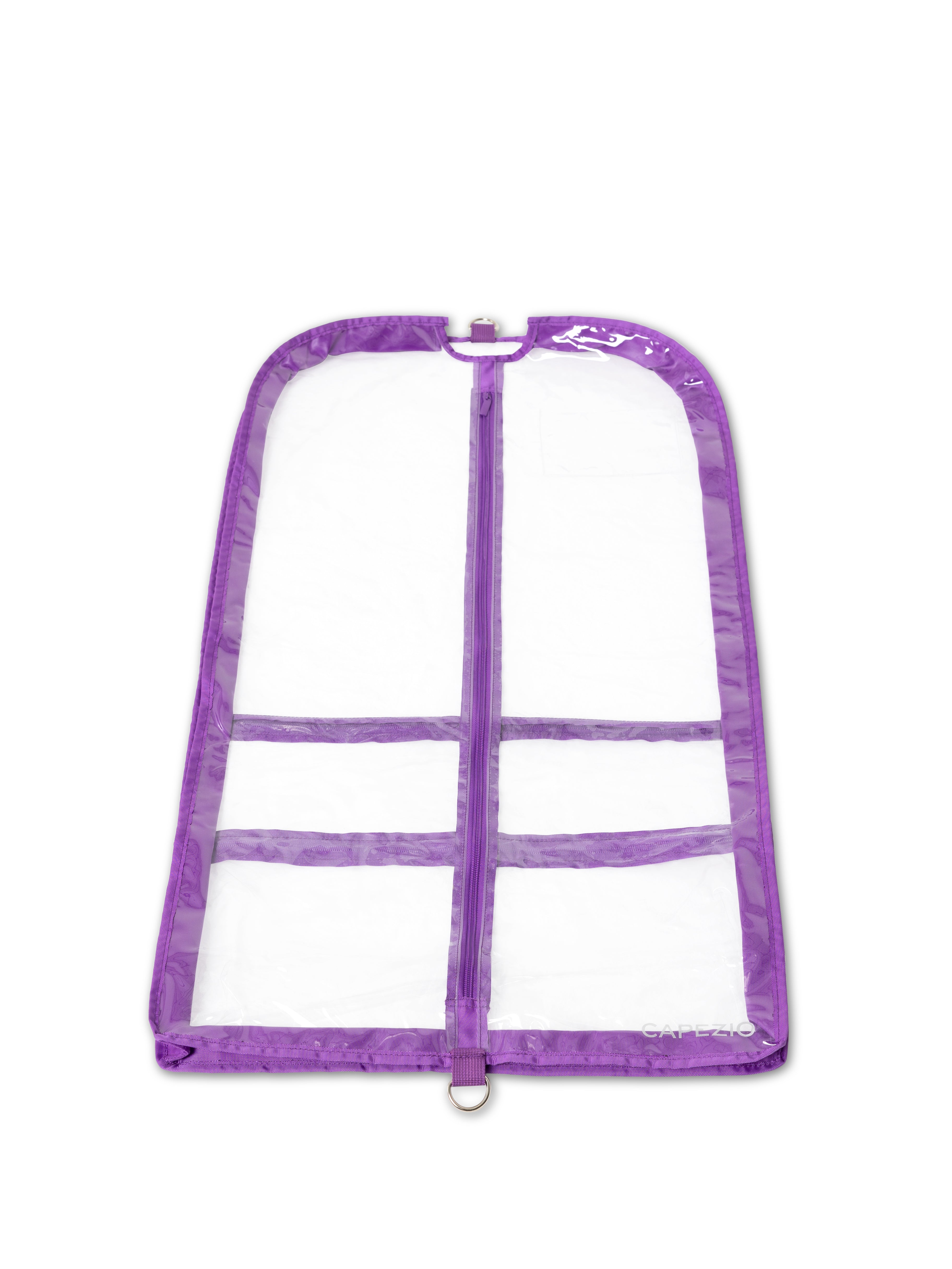 Clear Garment Bag - B305 purple
