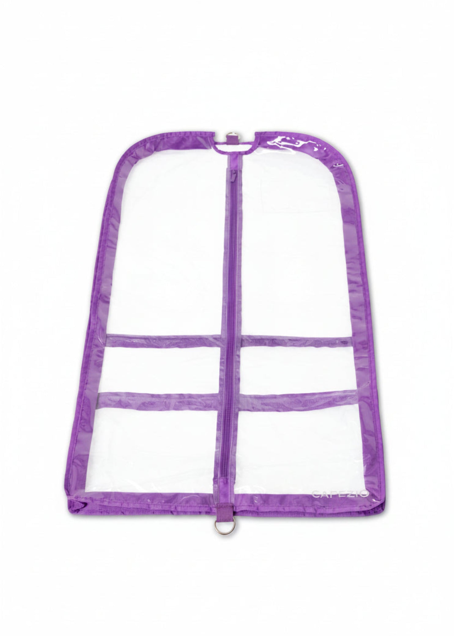 Clear Garment Bag - B305 purple