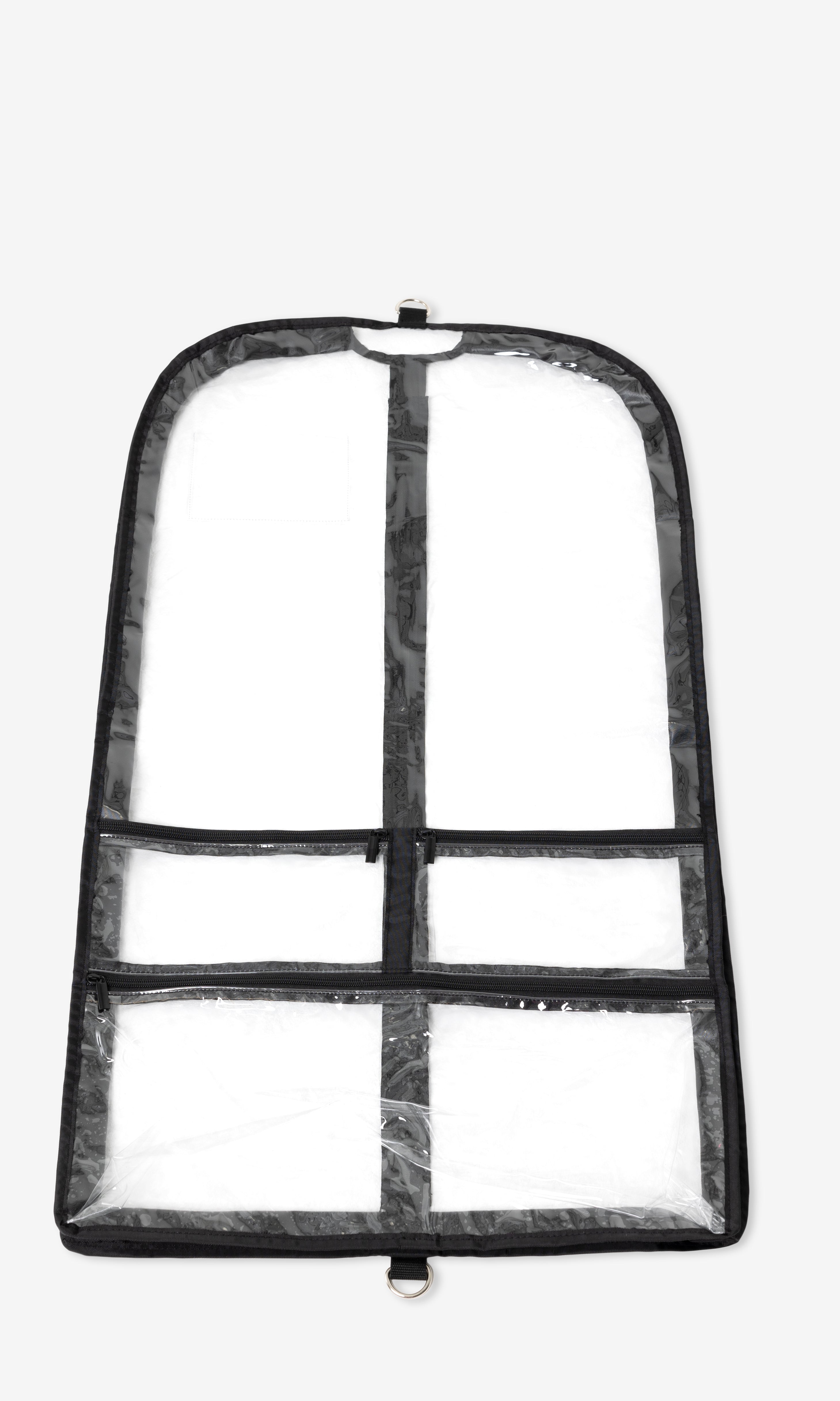 Clear Garment Bag - B305 black