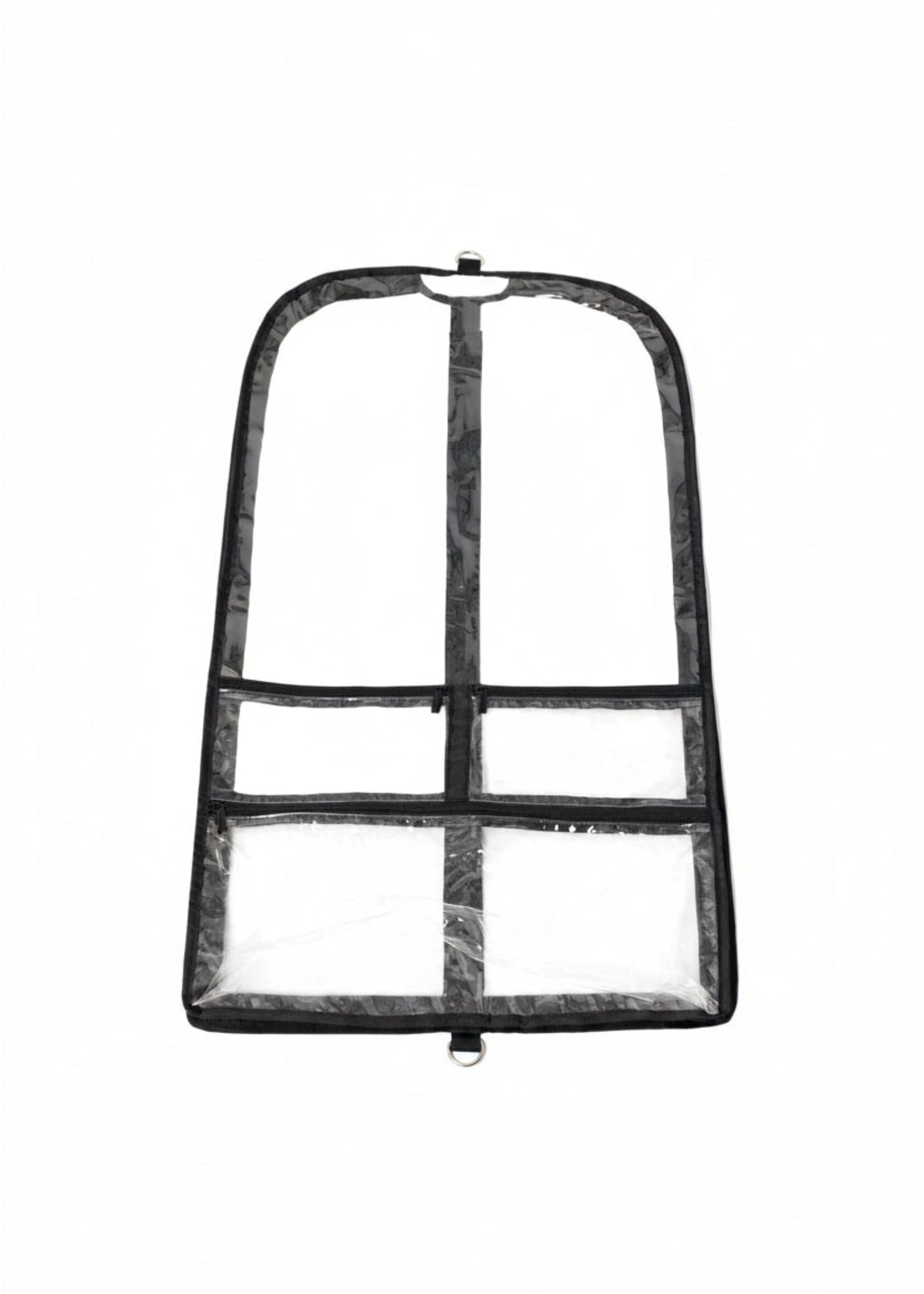 Clear Garment Bag - B305 black