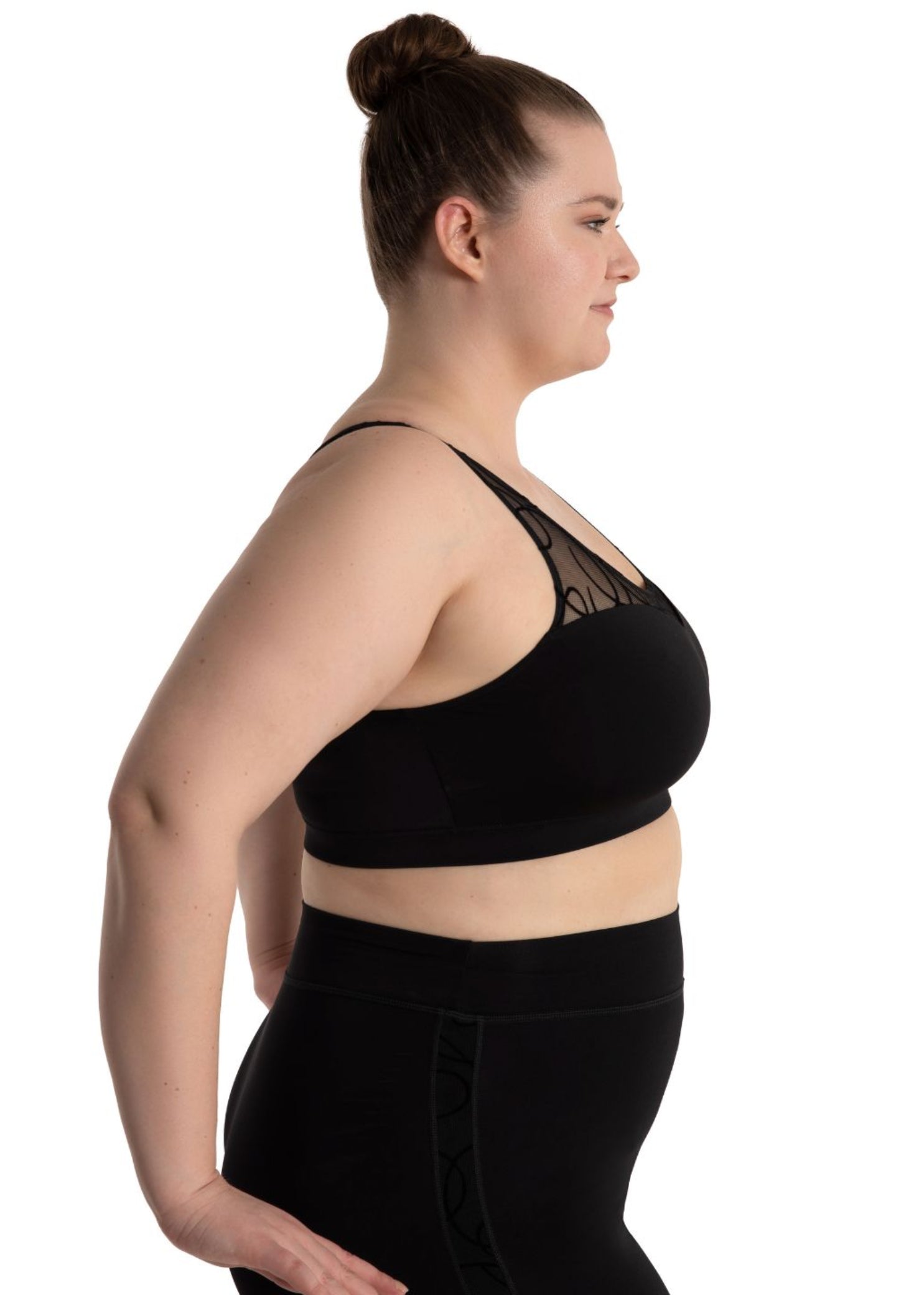 Beatrice Bra Top Black side view