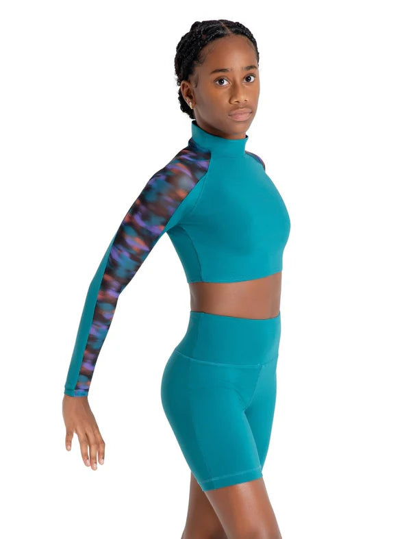 Bike Short Teal front view