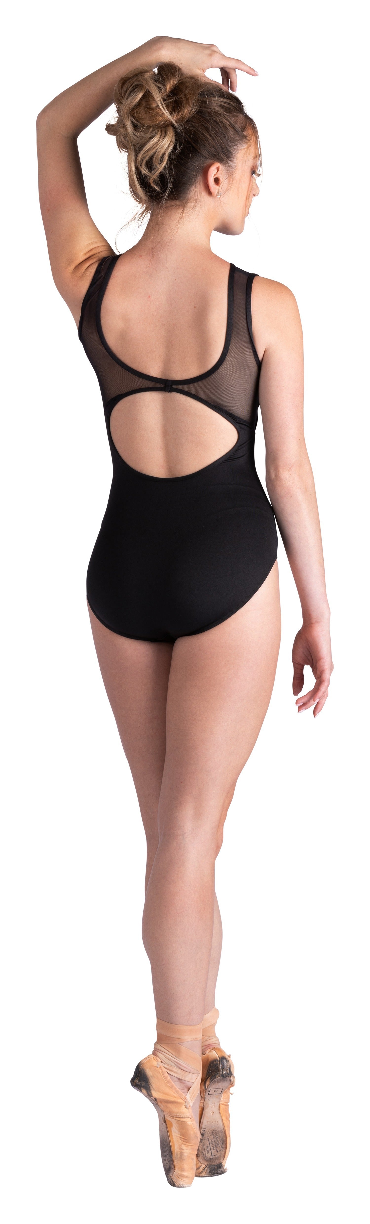 Boatneck Leotard Black back view