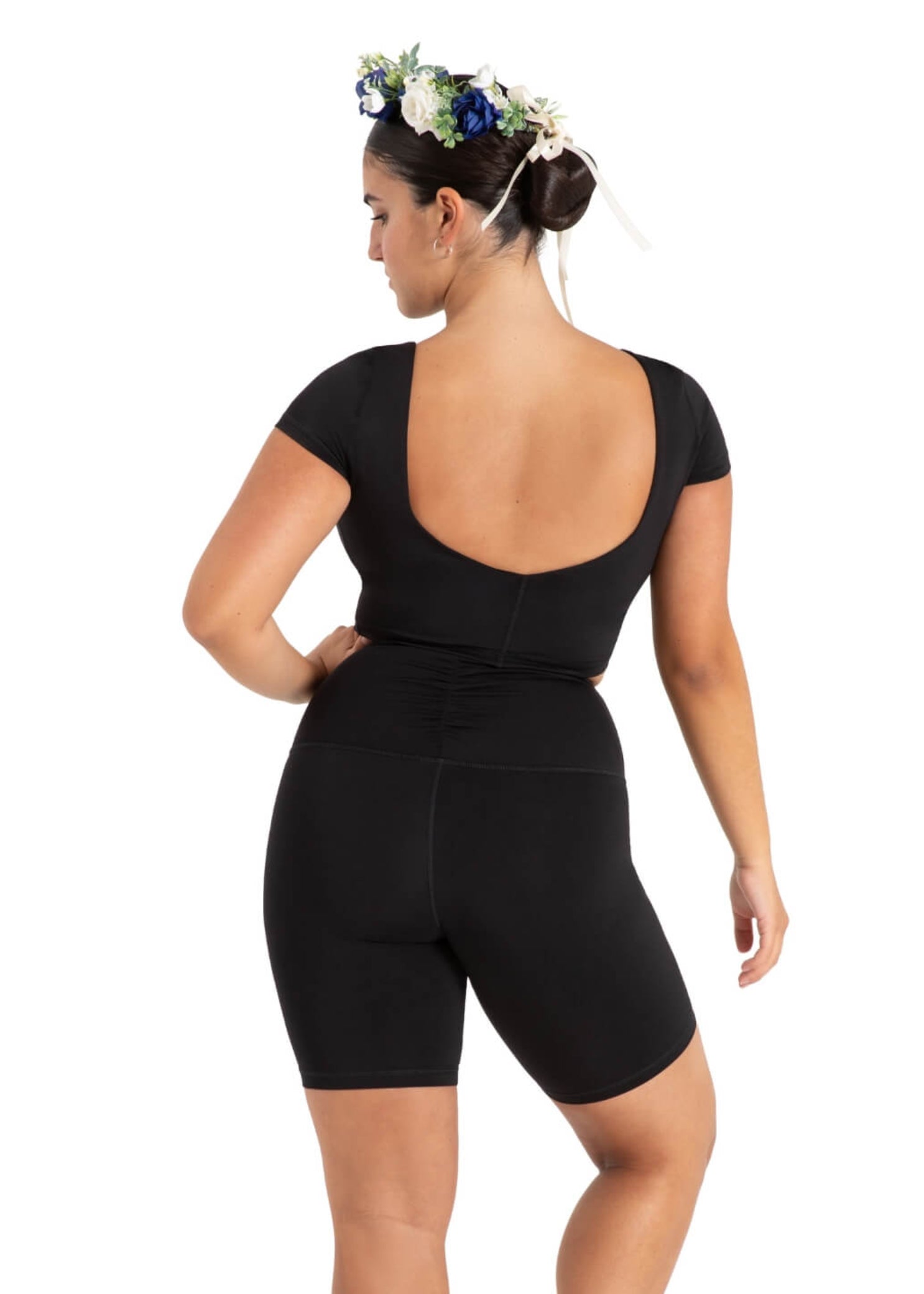 Buttercup Bike Short Black back view