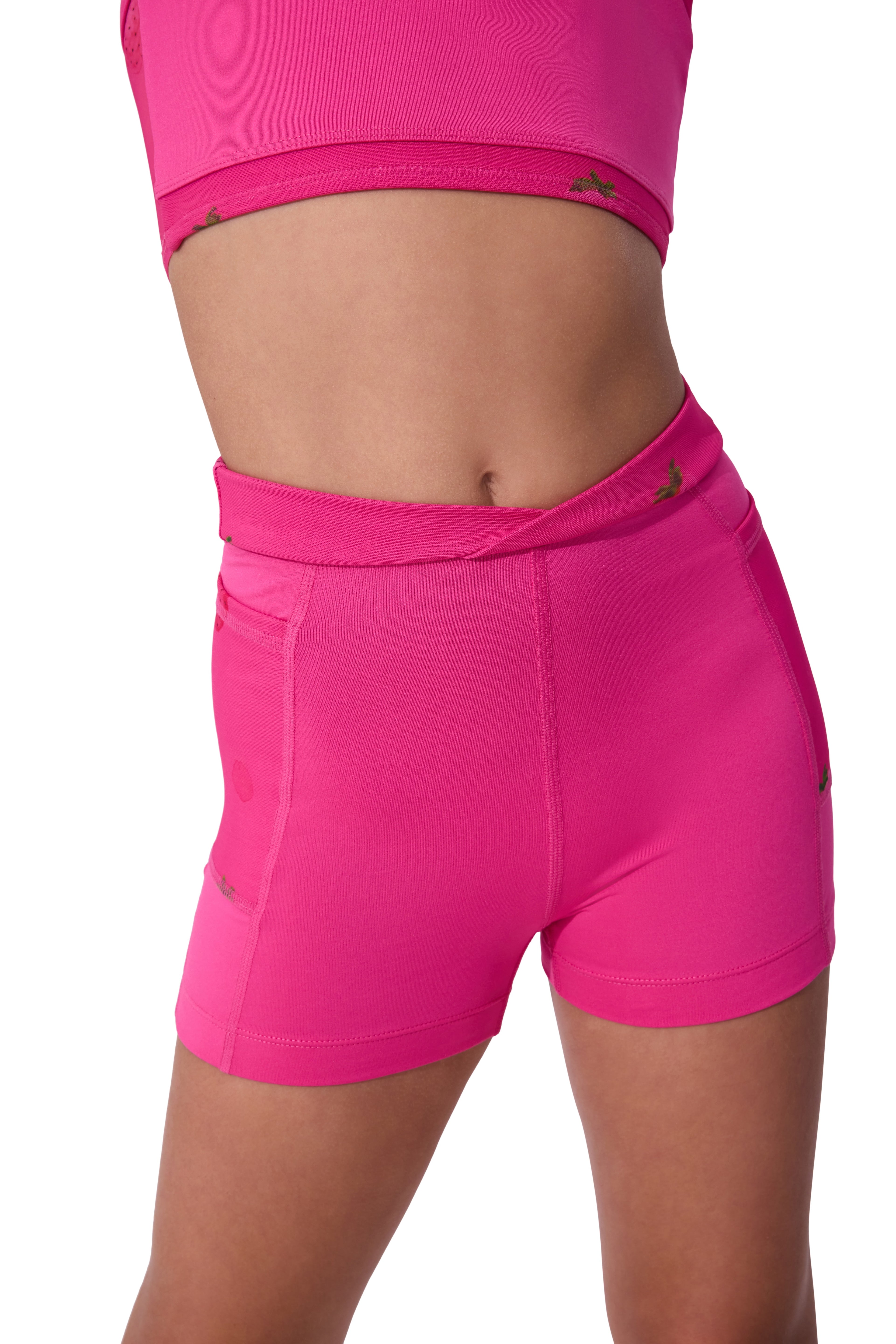 Berry Mindful Short Bright Pink front view