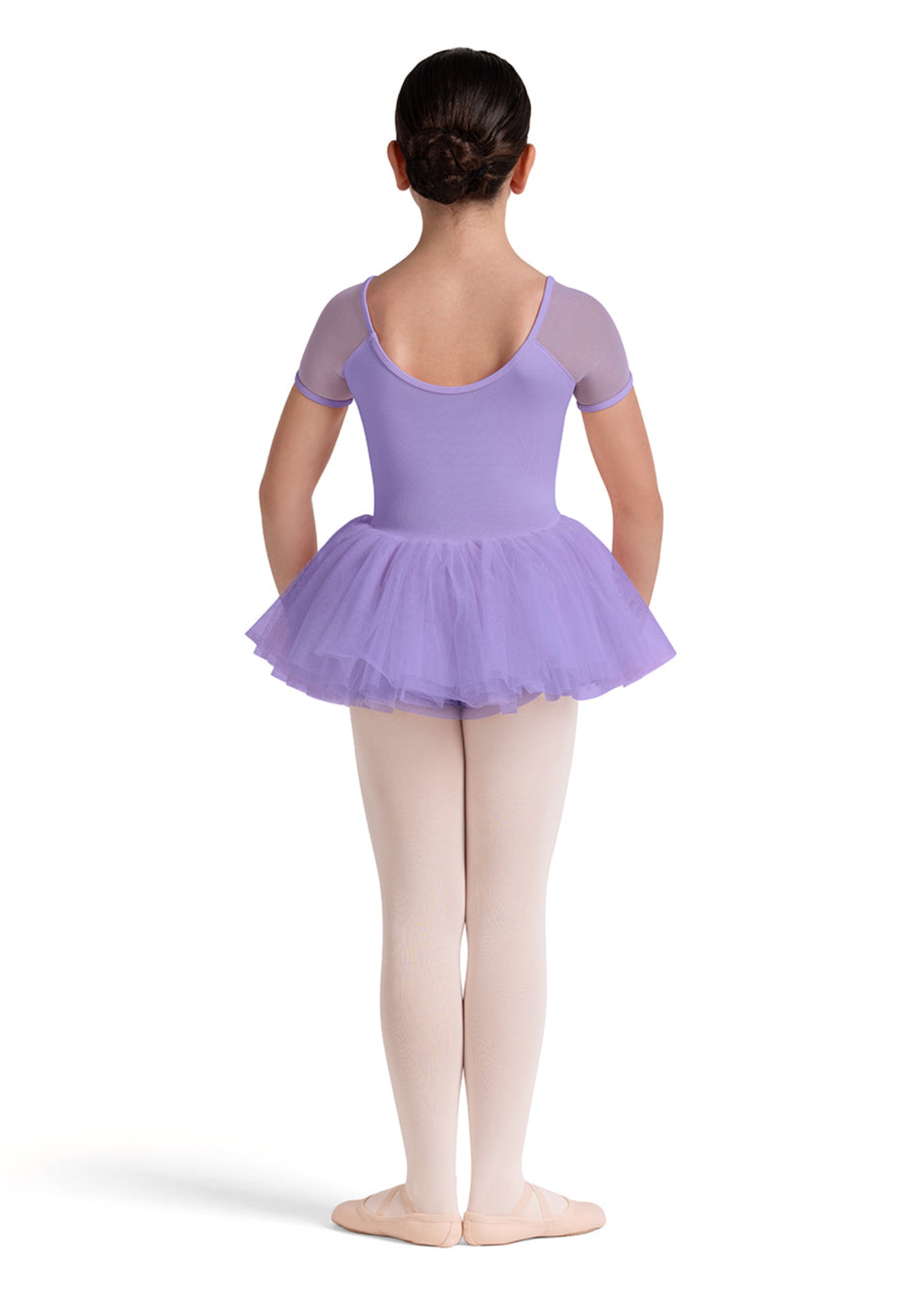 Lucy Cap Sleeve Tutu Dress Lilac back view