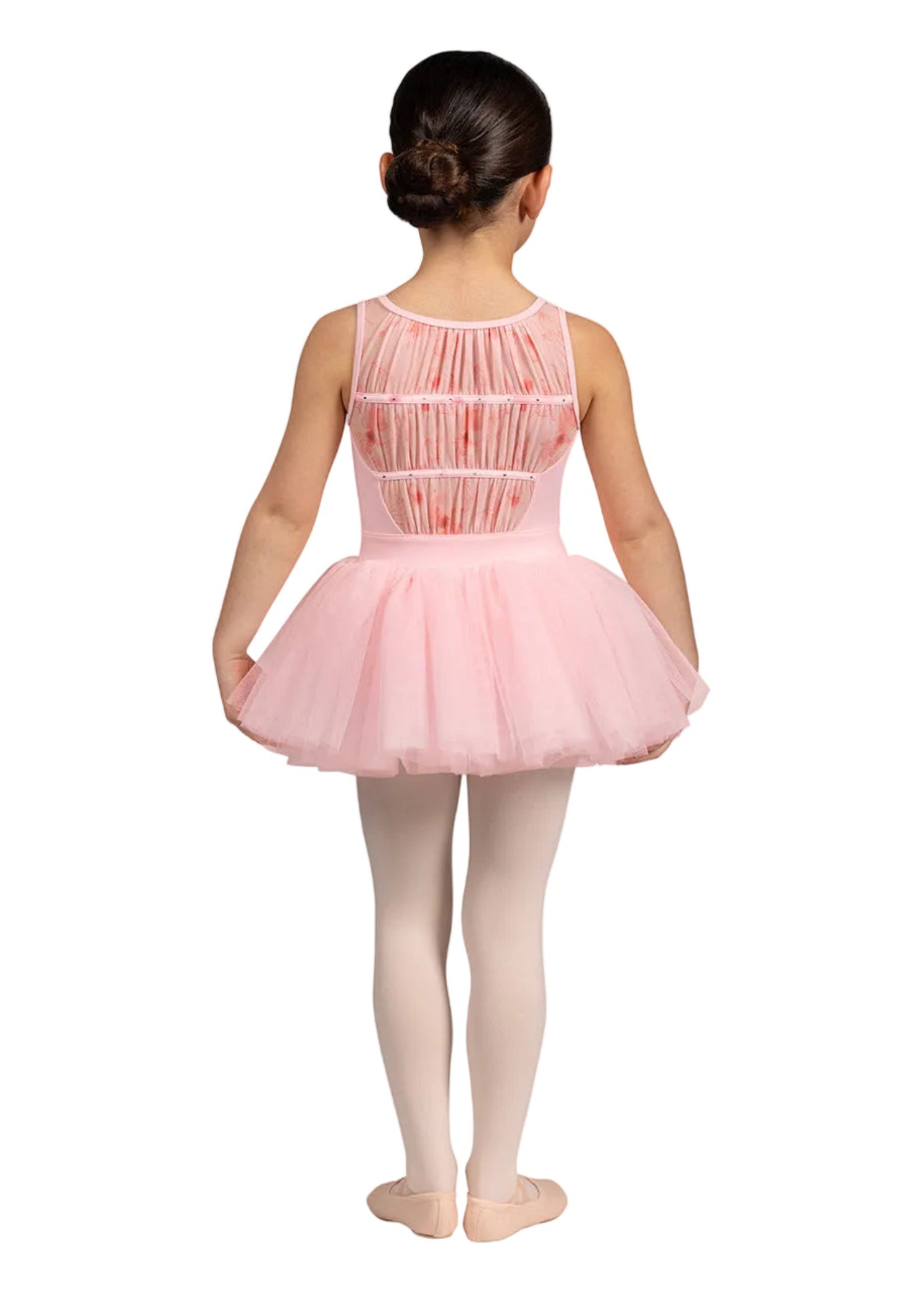 Evie Tank Tutu Dress Candy Pink back view