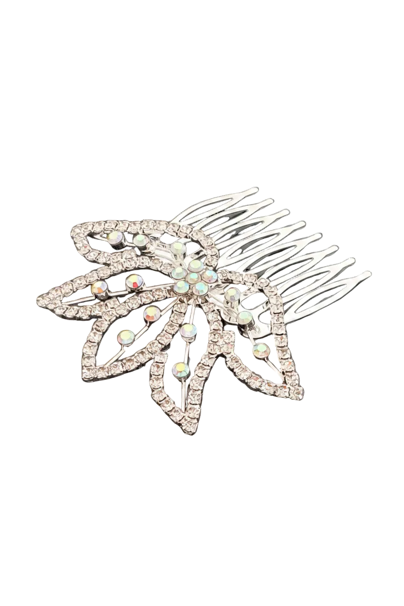 Leafy Crystal Hair Comb – CO0203