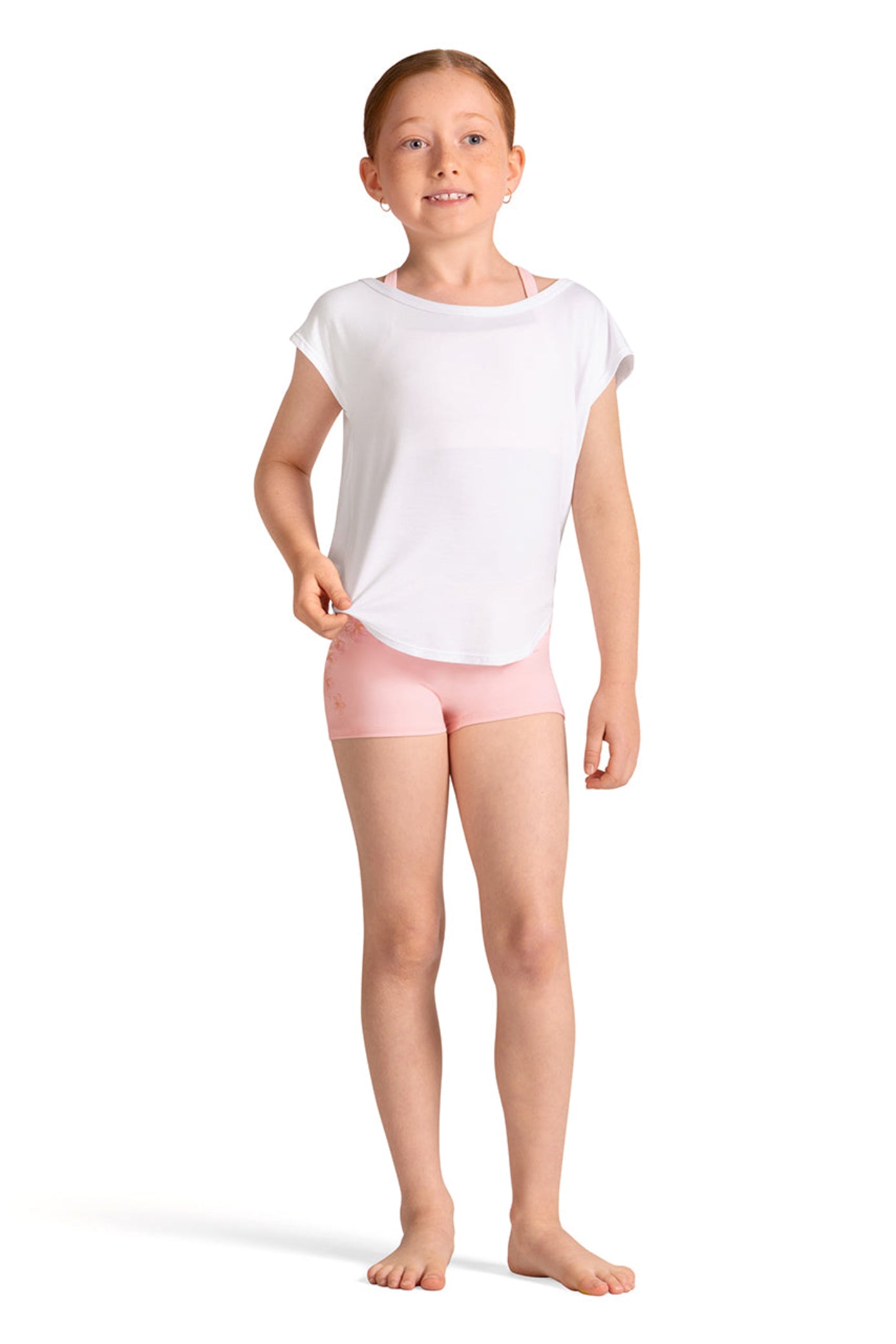 Open Back Tee White front view
